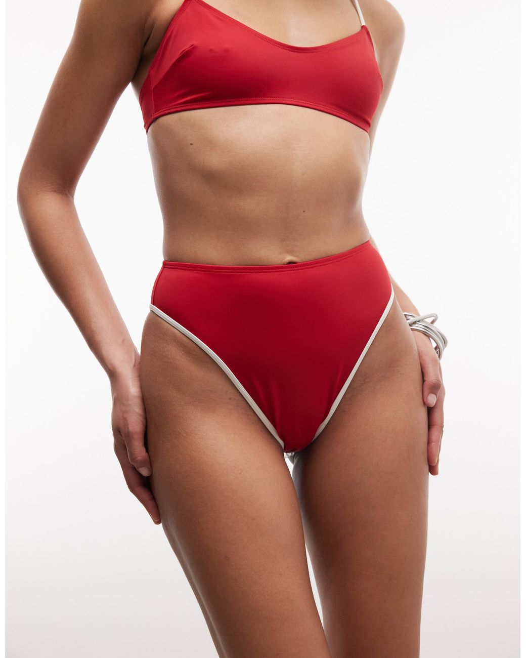 Cecelie - bas ASOS en coloris Red
