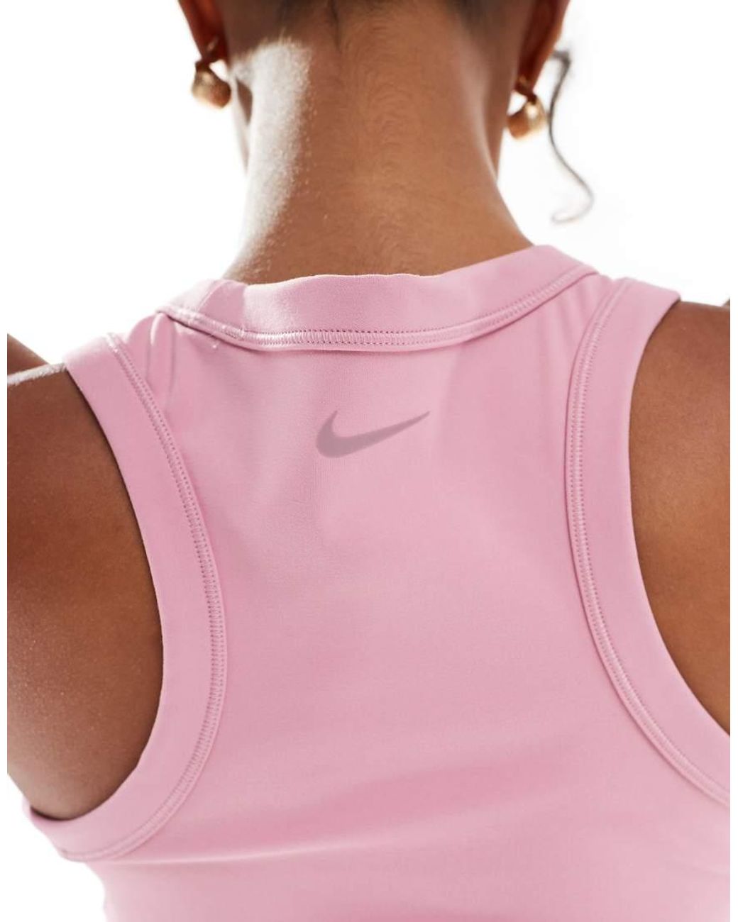 Nike Pink Nike One Training Dri-Fit Cropped Vest