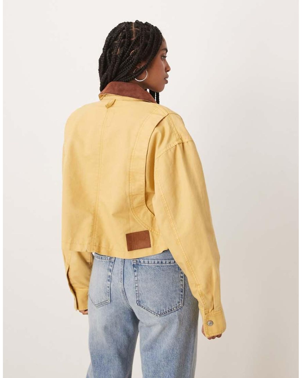Free People Blue Martha Workwear Jacket