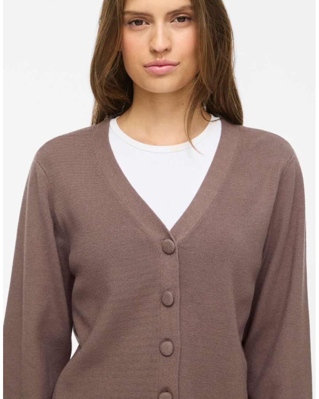 Vila Brown Knitted Cardigan