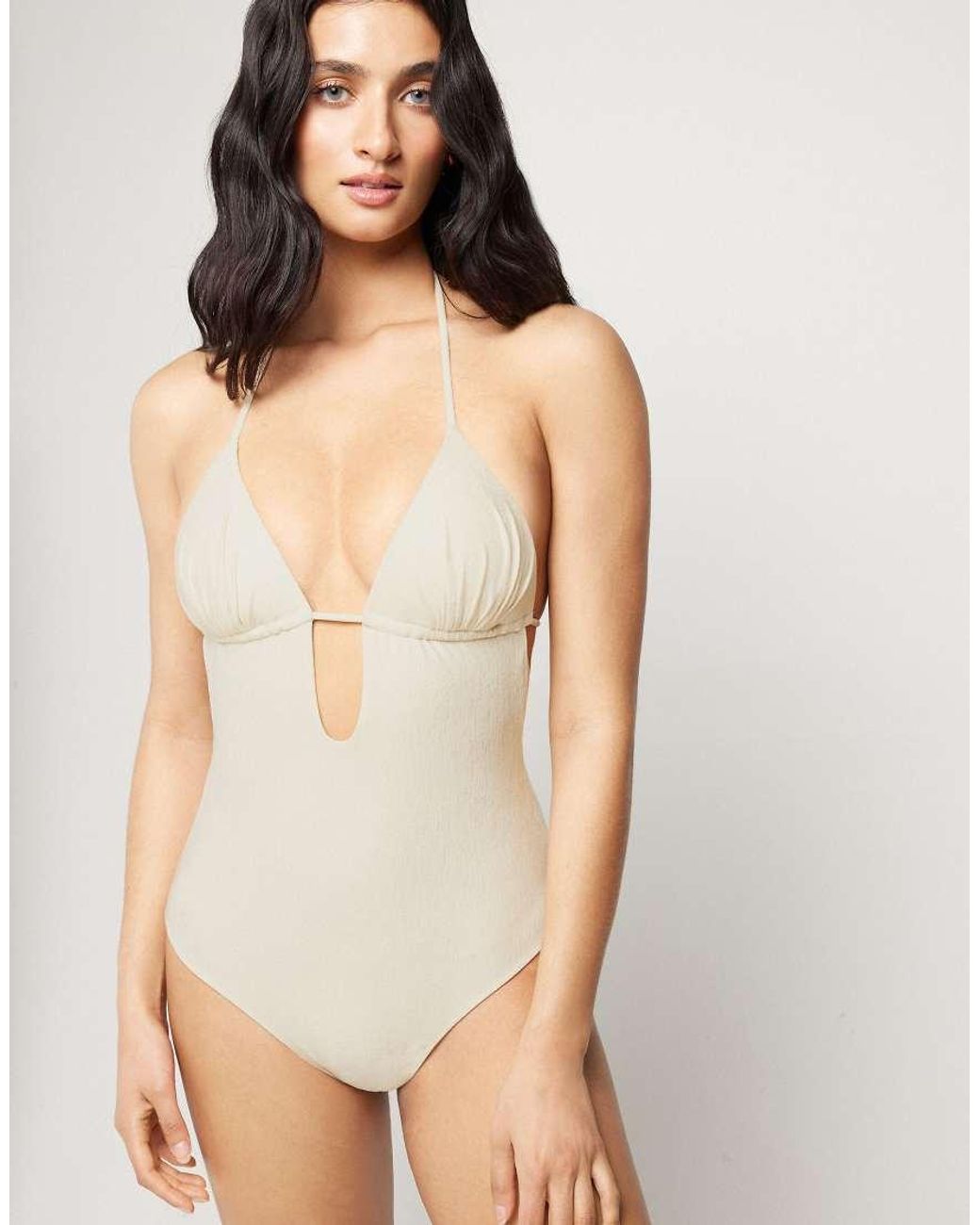 Tezenis Natural Halter Neck Paradise Bay Swimsuit