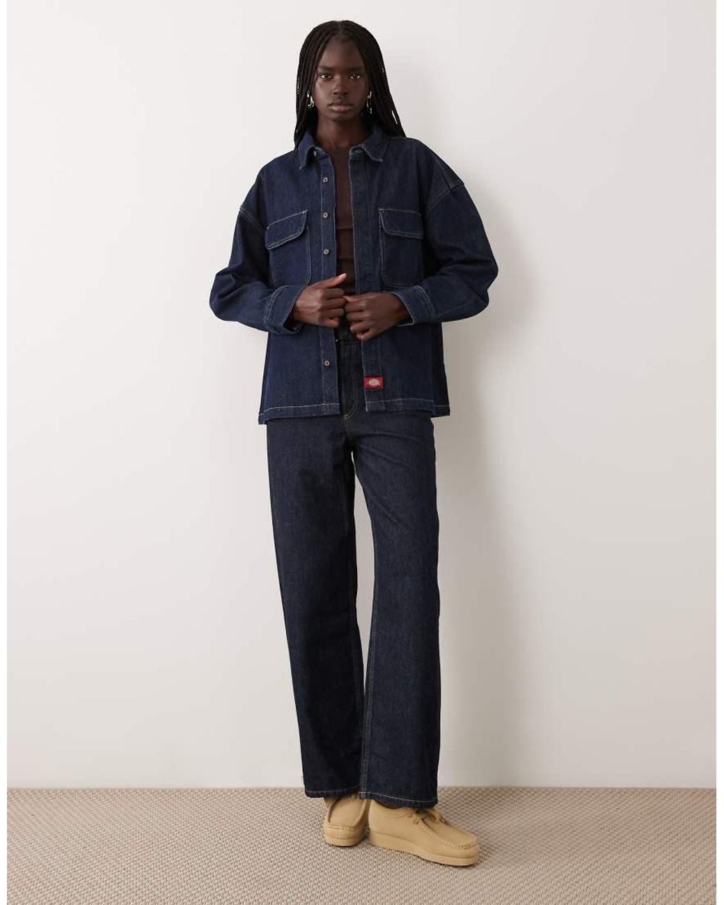Dickies Blue Mechanic Oversized Denim Shirt