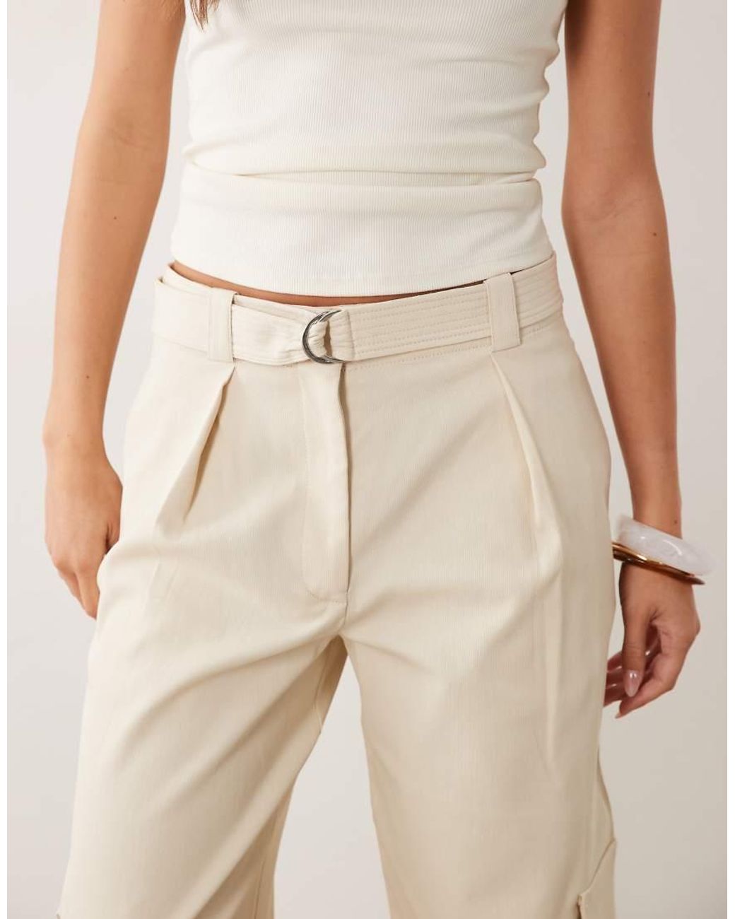 Mango Natural baggy Utility Trouser