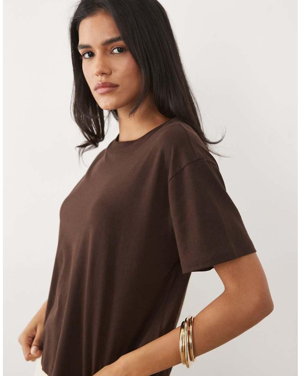 New Look Brown Boxy Tee