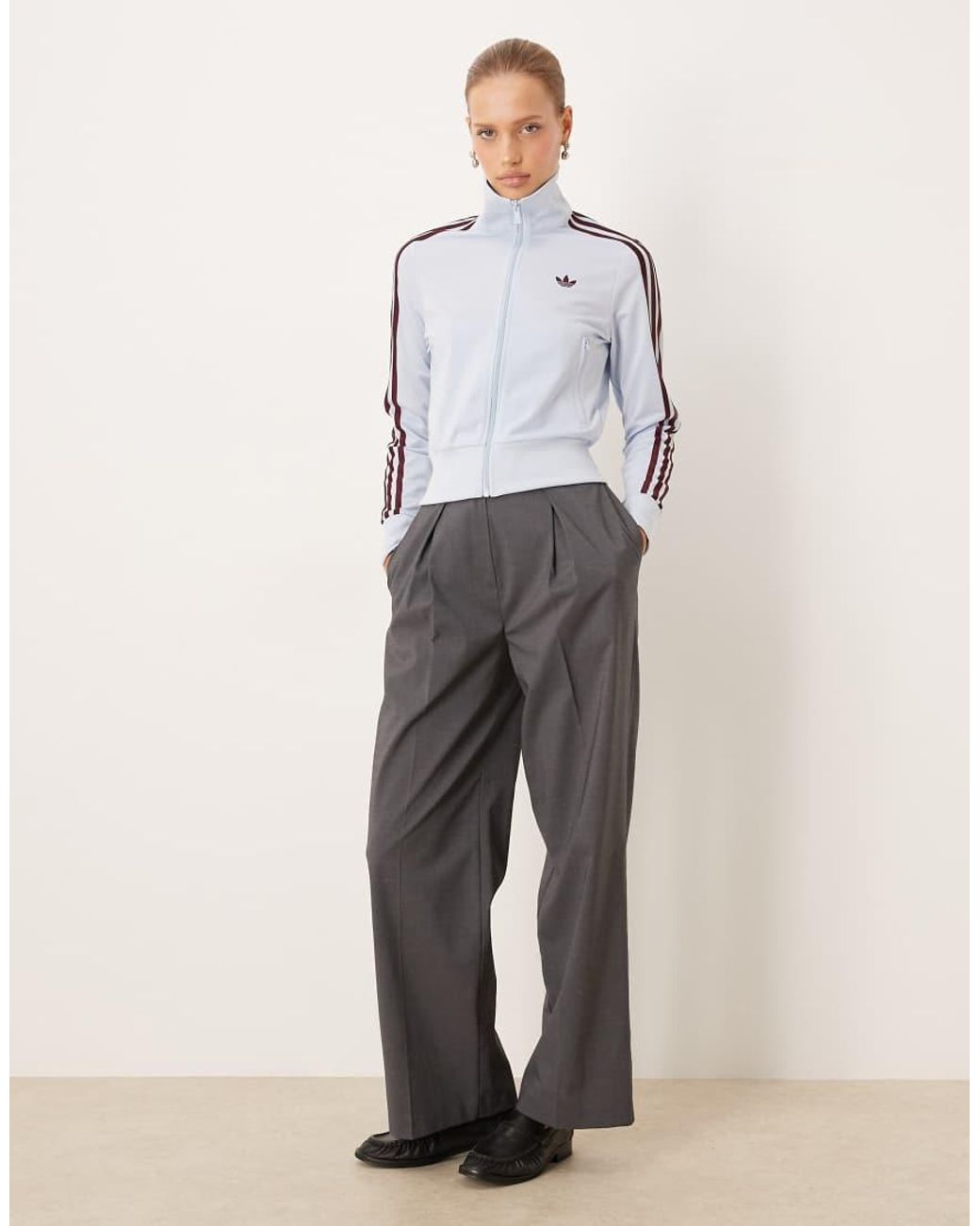 Adidas Originals Gray Firebird Classic Track Top
