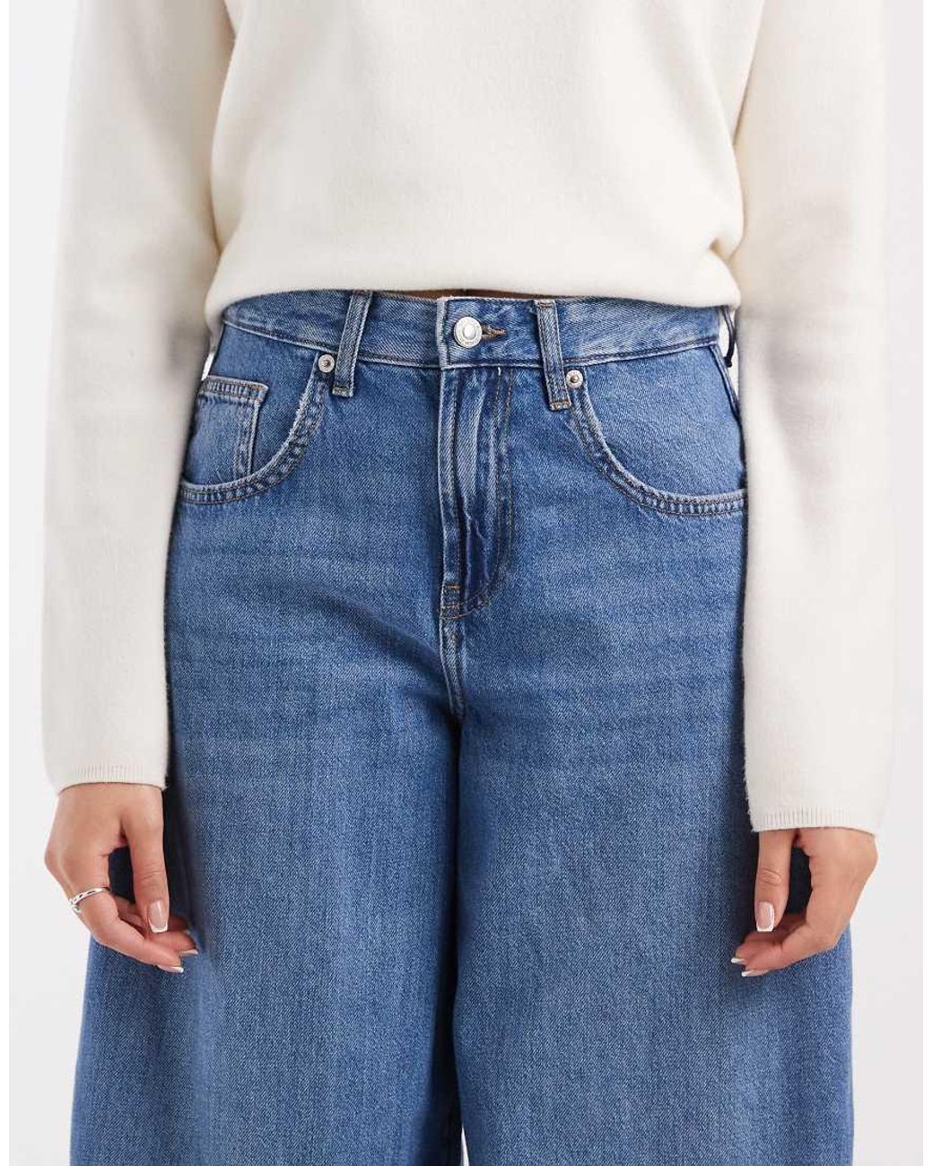 ONLY Blue Taylor High Waist Barrel Jeans