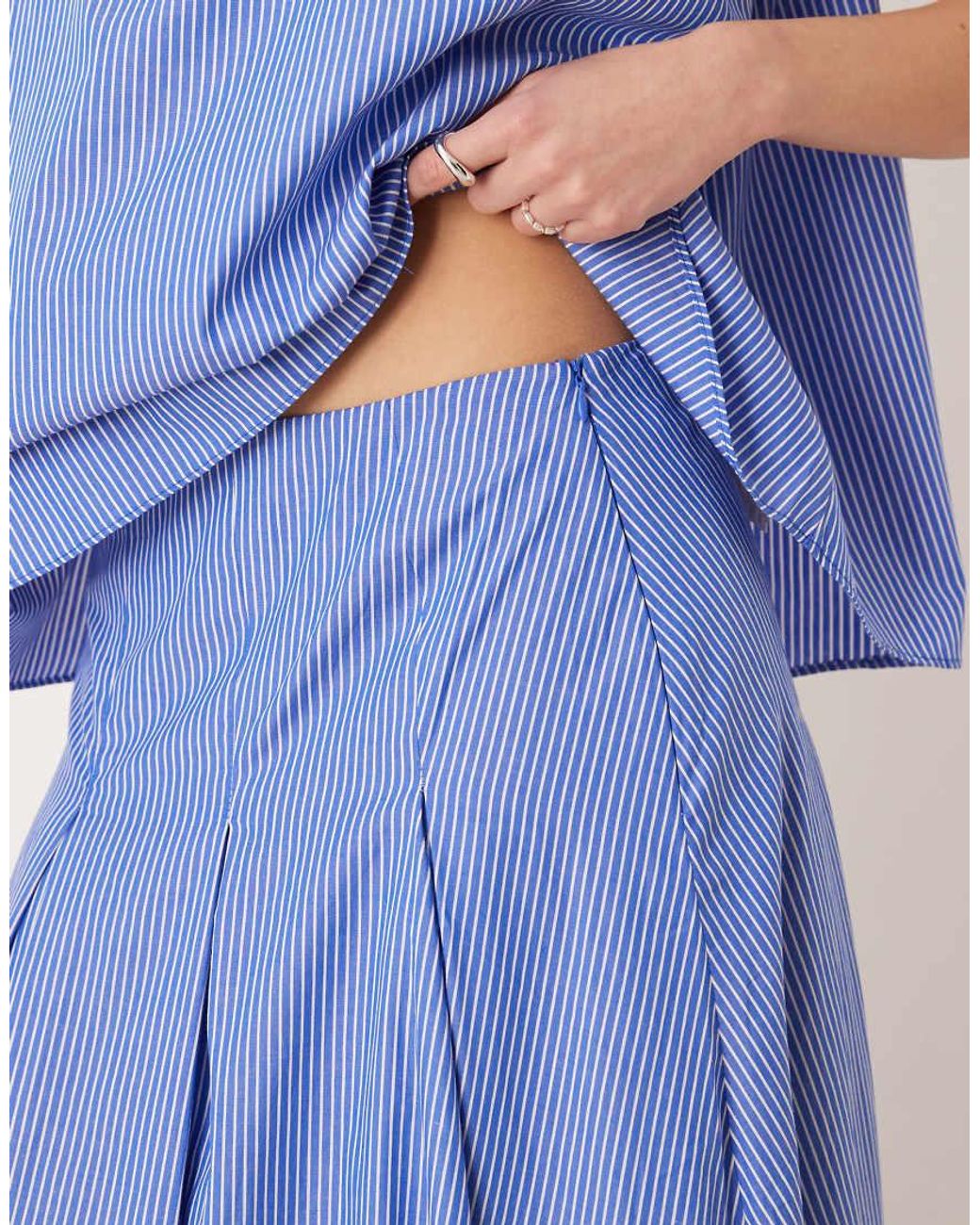 Glamorous Blue Low Rise Midaxi Skirt