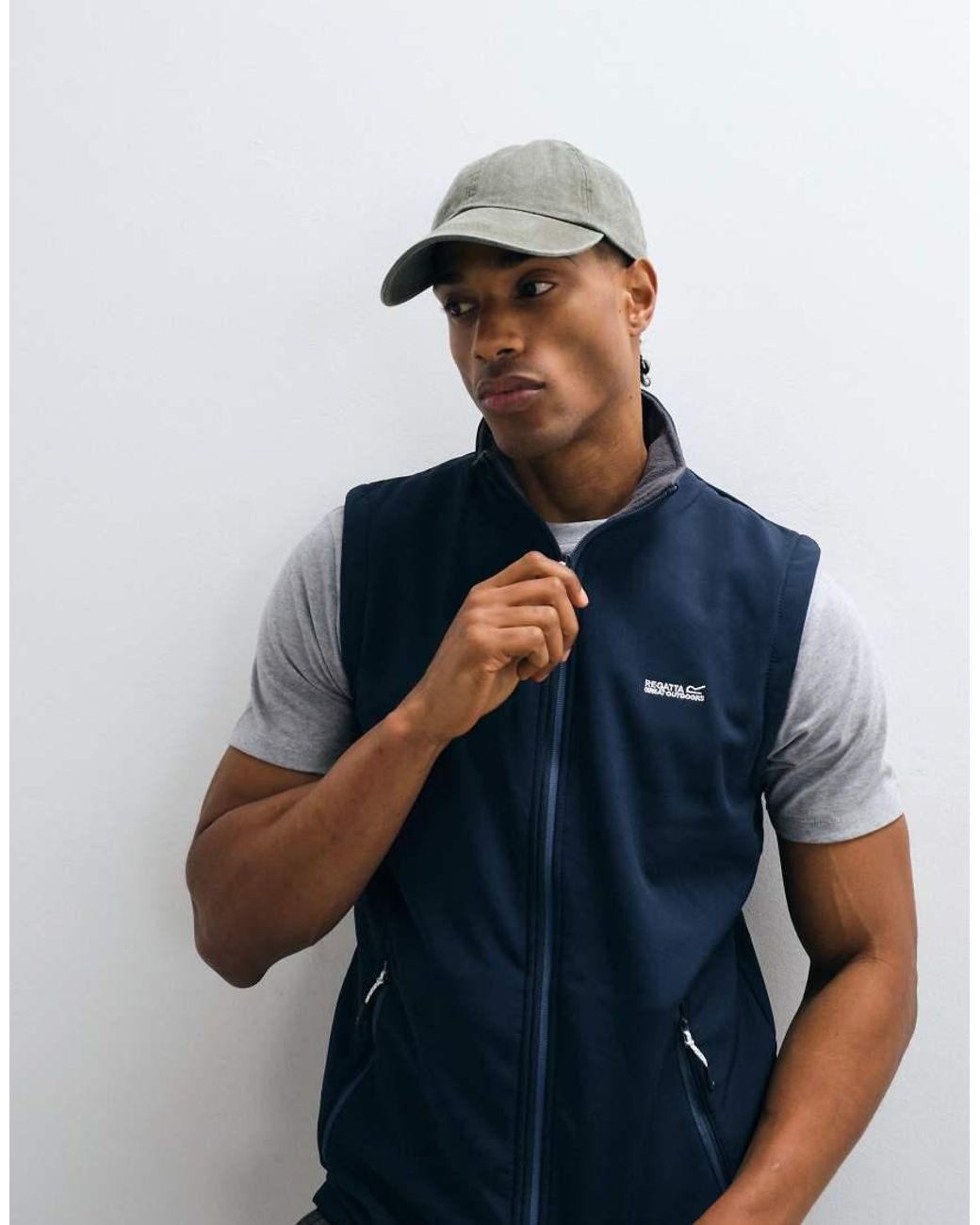 Regatta Blue Wind Resistant Bradwell Iii Softshell Gilet for men