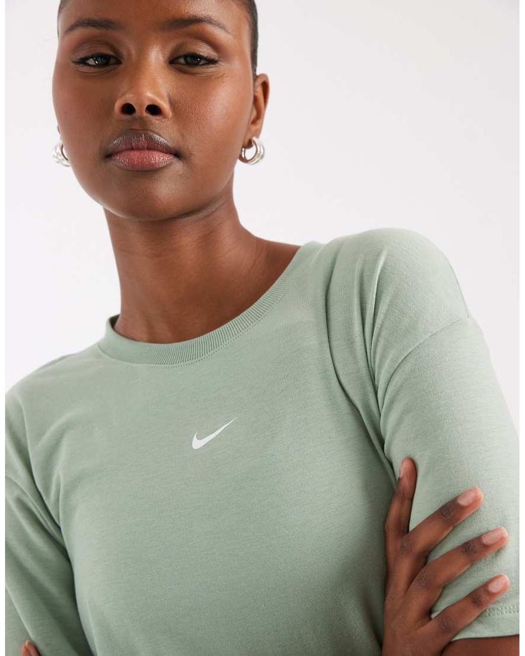 Nike Green One Dri-Fit Relaxed Short Sleeve Top