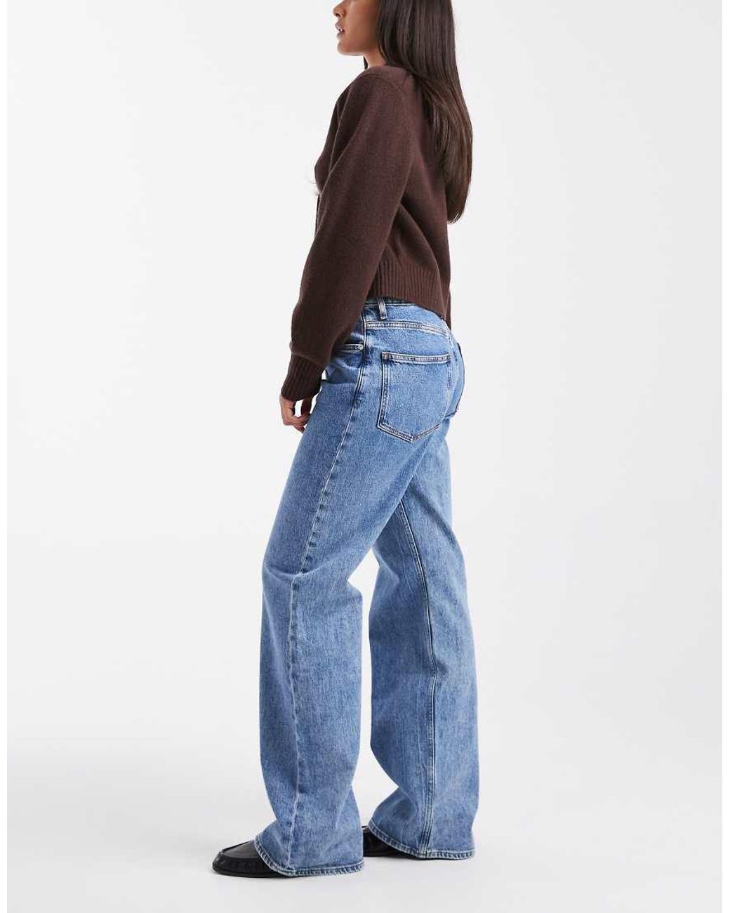 Tommy Hilfiger Blue Mia Mid Rise Relaxed Straight Leg Jeans