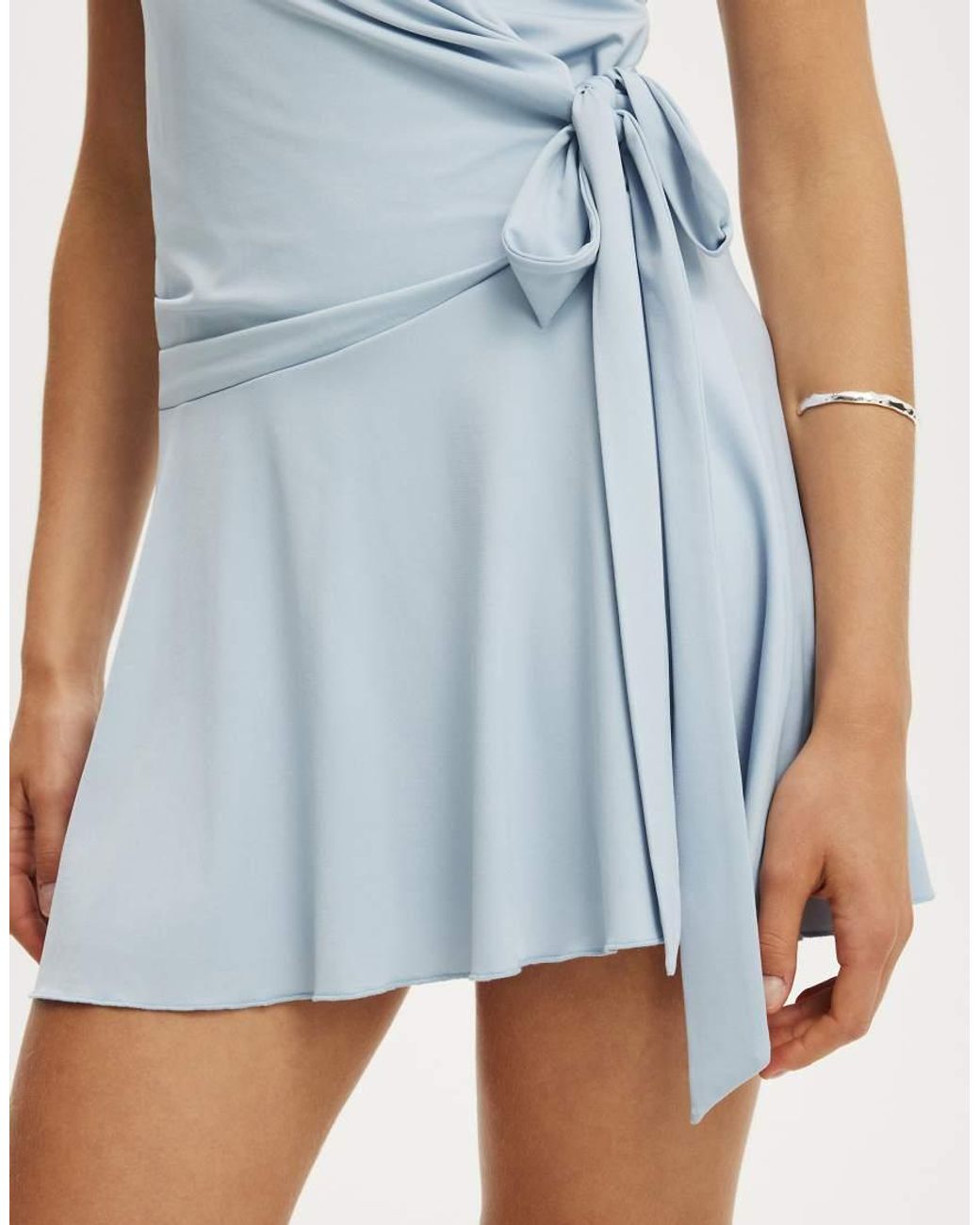 Cotton On Blue Marlo Halter Mini Dress