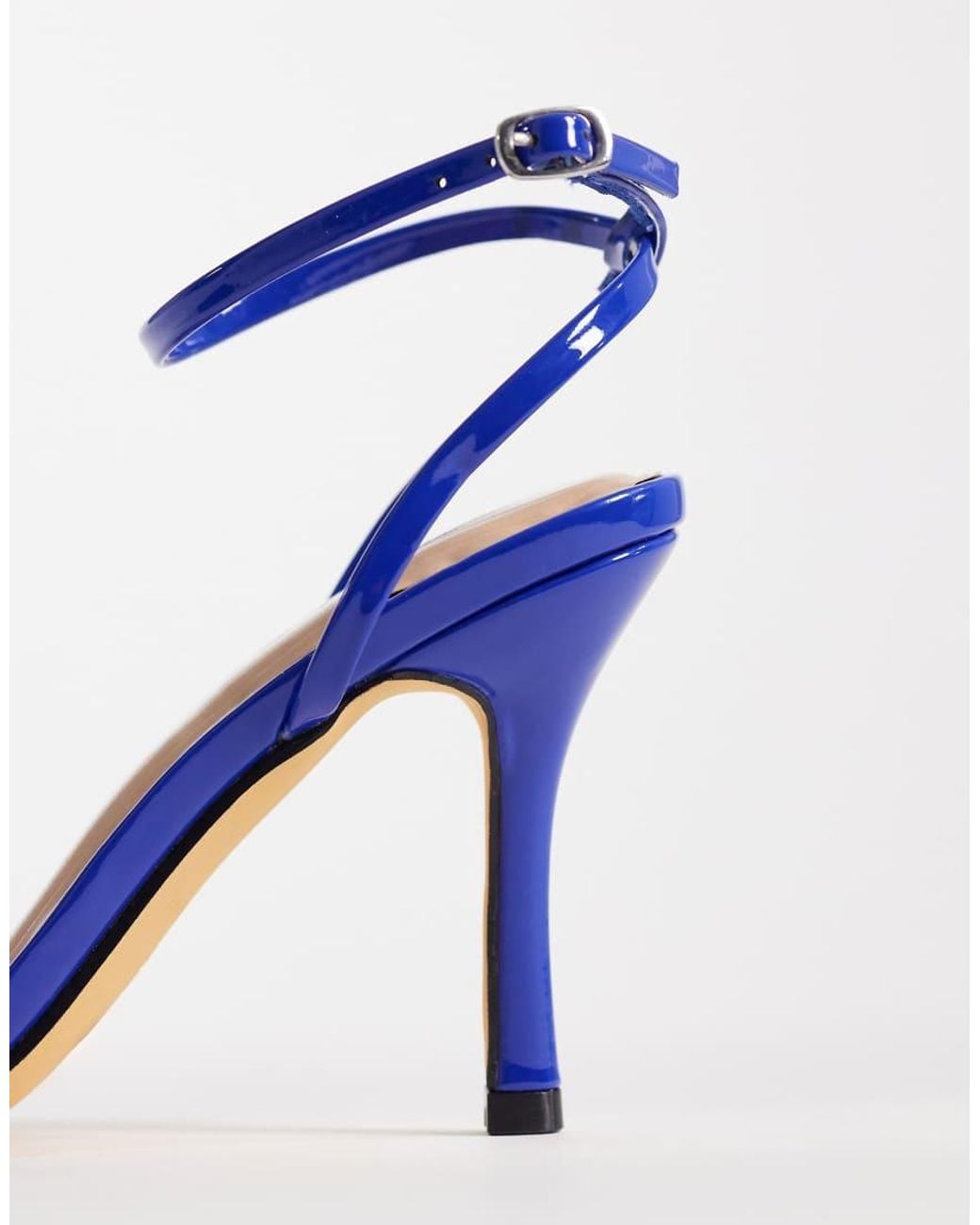 SEQWL Blue Lolly Heeled Sandals