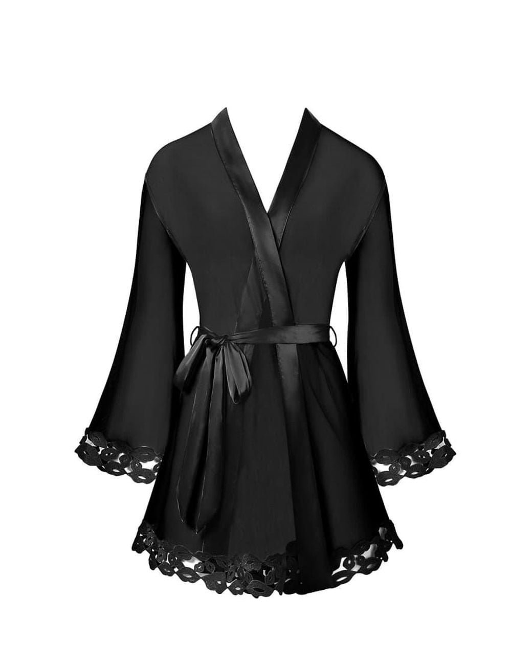 Bluebella Black Marian Emboidery Detailed Kimono