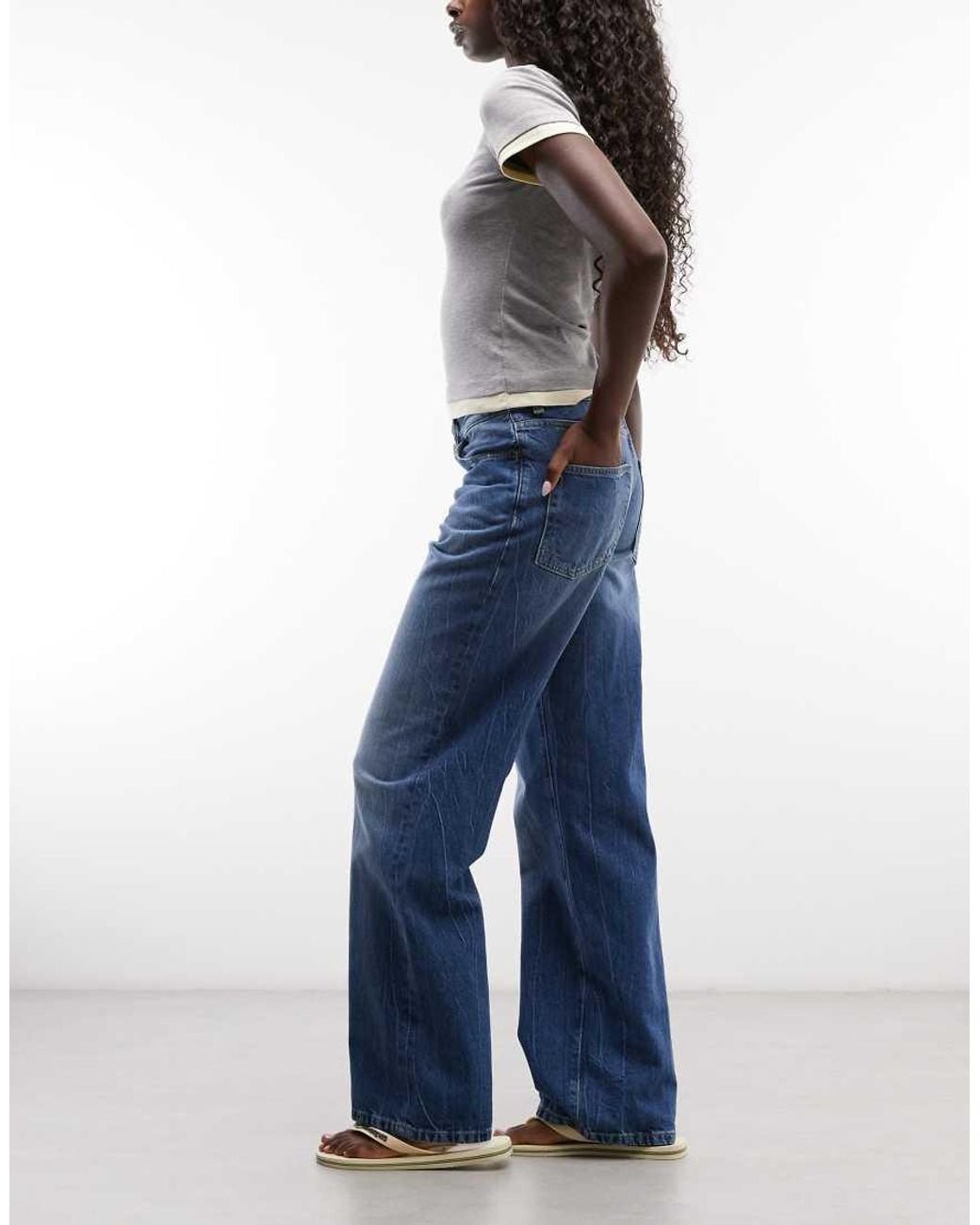 Carhartt Blue Lavine Straight Leg Jeans