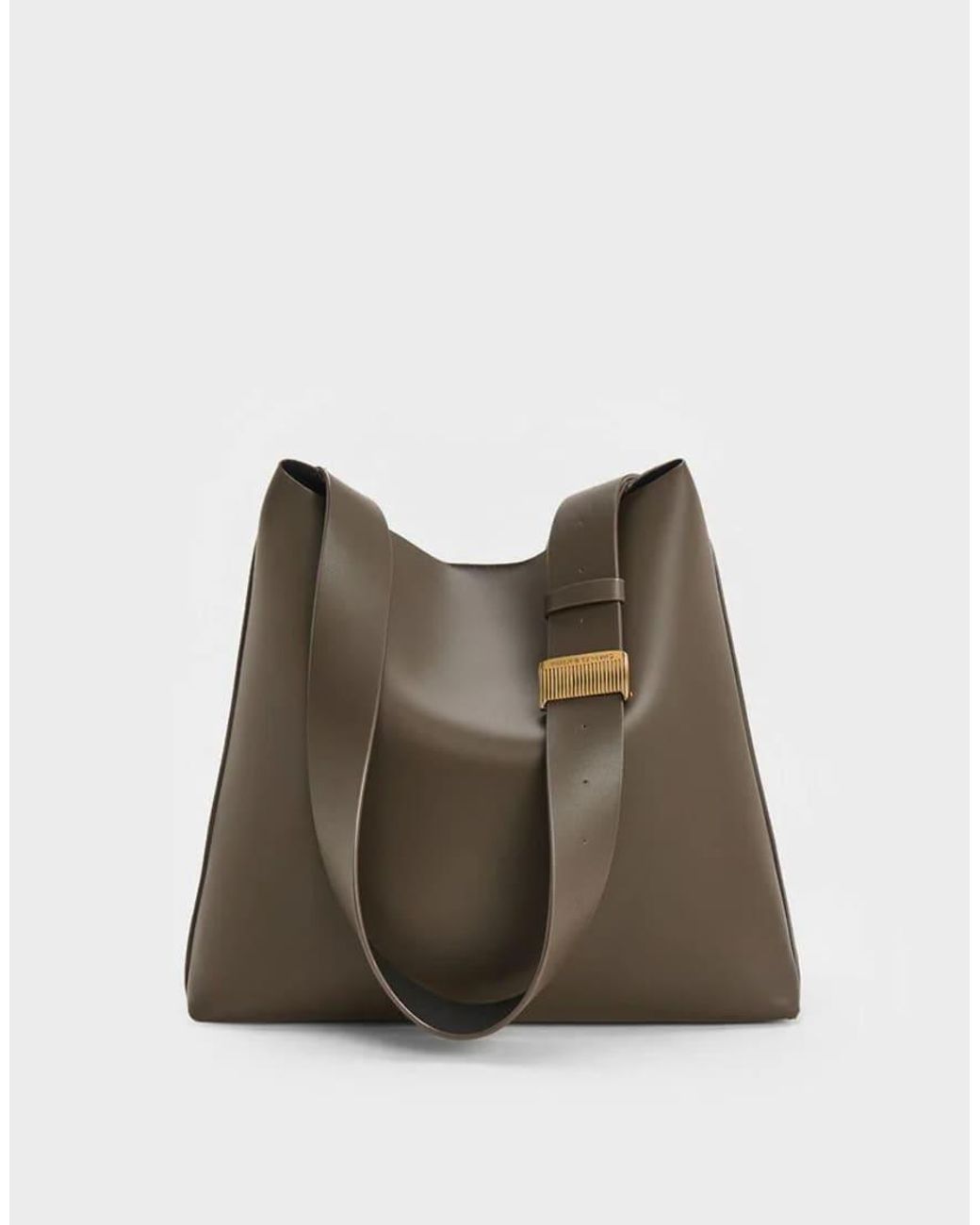 Charles & Keith Natural Edna Tote Bag