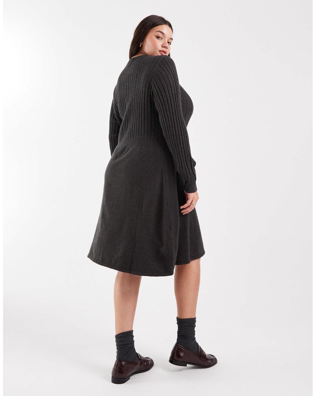 ONLY Black Cable Knitted Dress