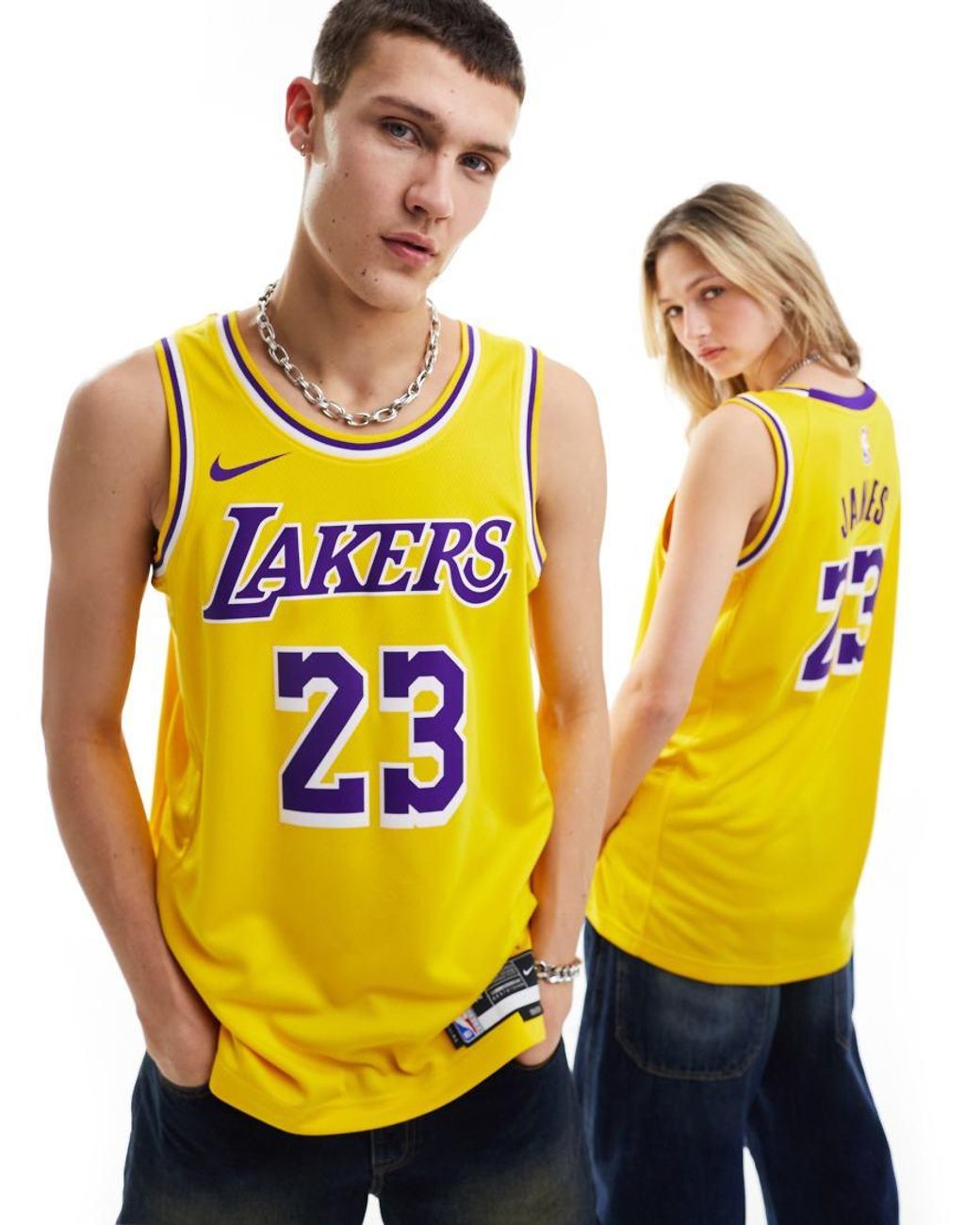 Nike Basketball Nba La Lakers Lebron James Jersey Vest in Blue Lyst UK