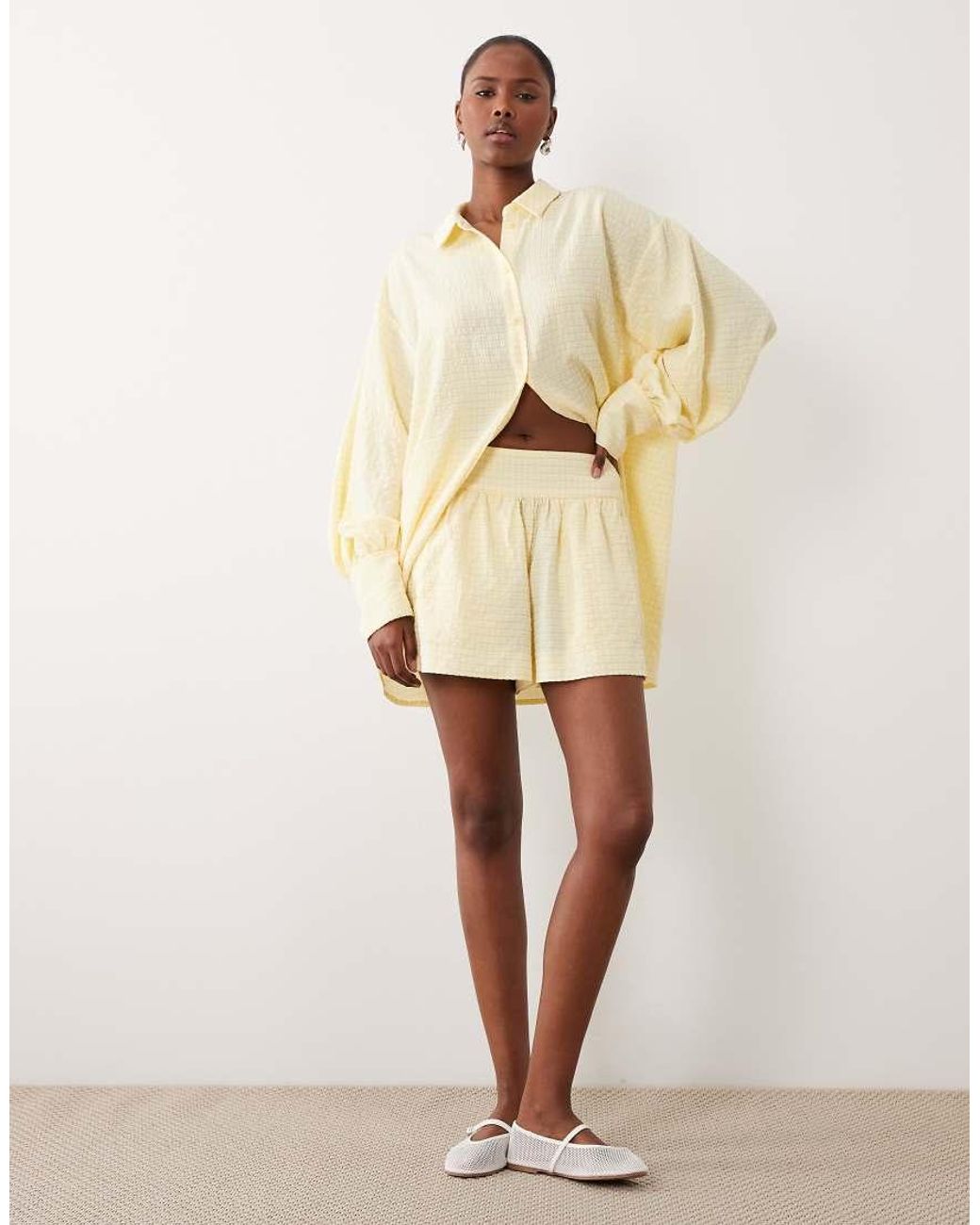 ASOS Natural Pull On Shorts