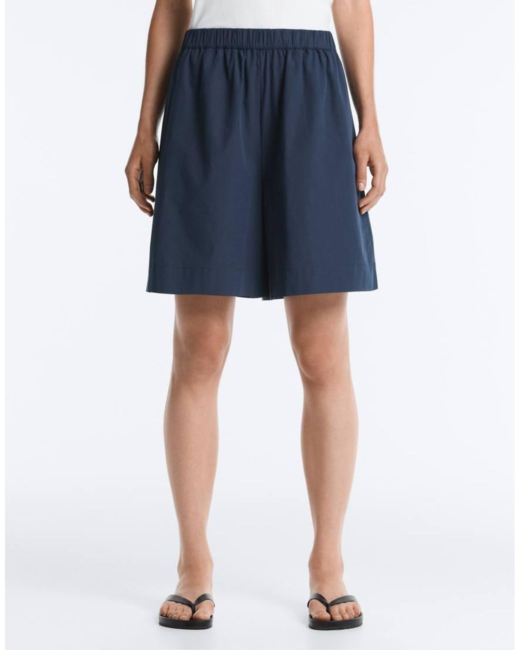 Oysho Blue 100% Cotton Bermuda Shorts