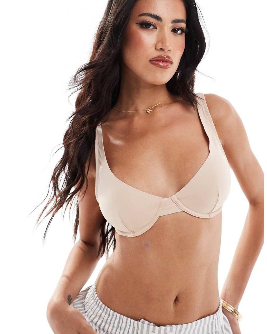 ASOS Natural Marina Smoothing Underwire Bra