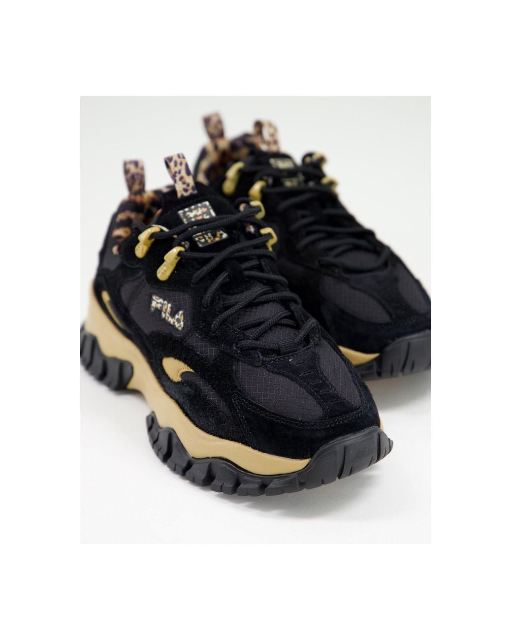Fila Ray Tracer Tr 2 - Sneakers Met Luipaardprint in het Zwart | Lyst NL