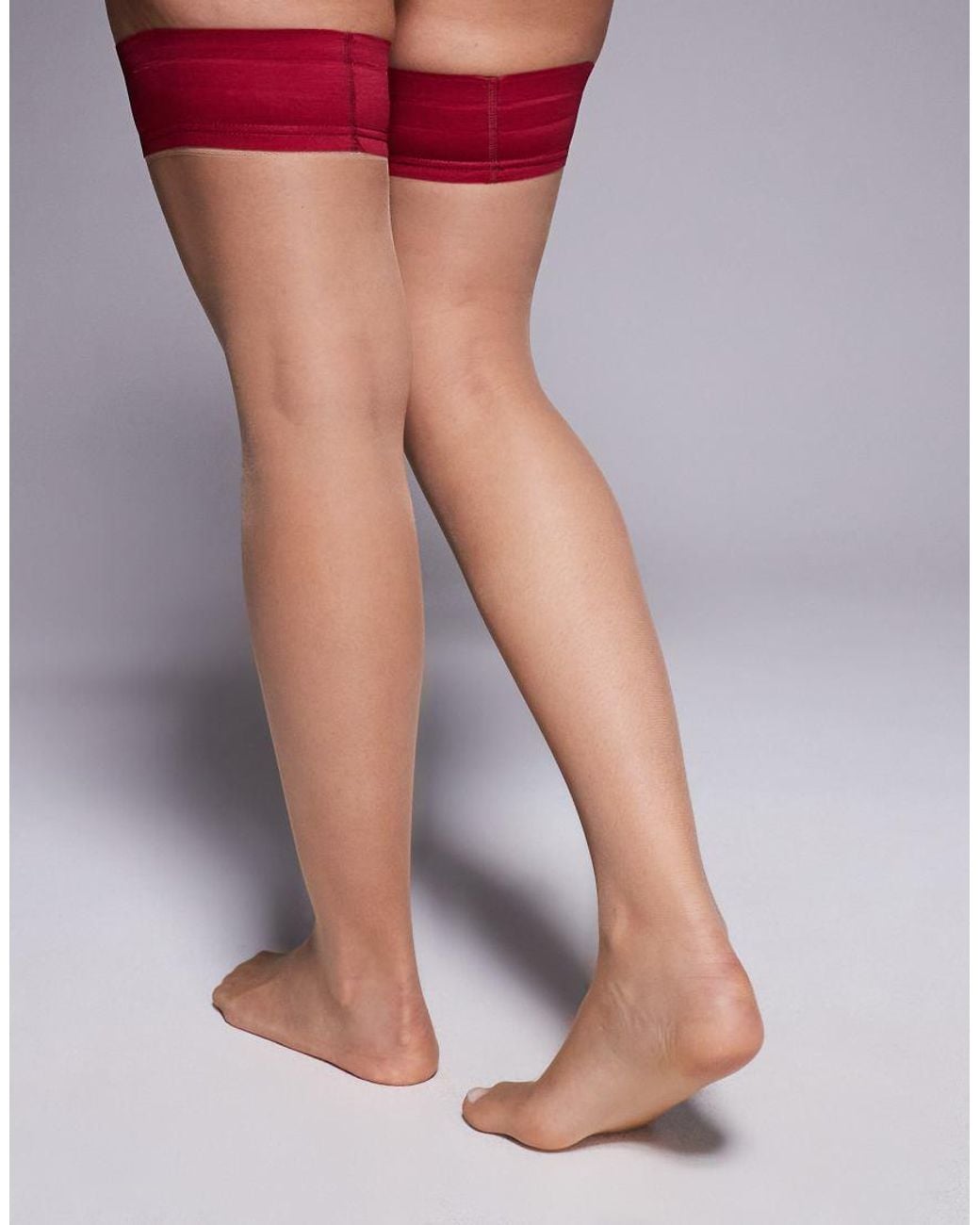 Ann Summers Purple Hold-up Stockings