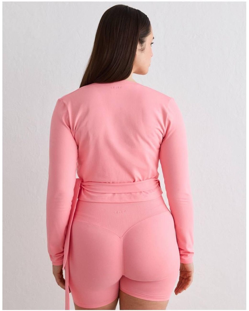 Aim'n Pink Blush Shape Seamless Wrap Long Sleeve