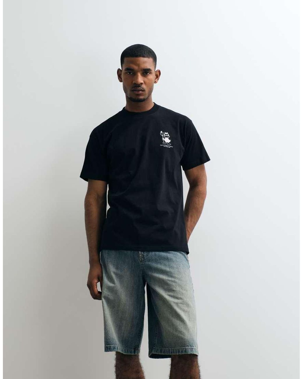Carhartt Blue Bumper Car Back Print T-Shirt for men