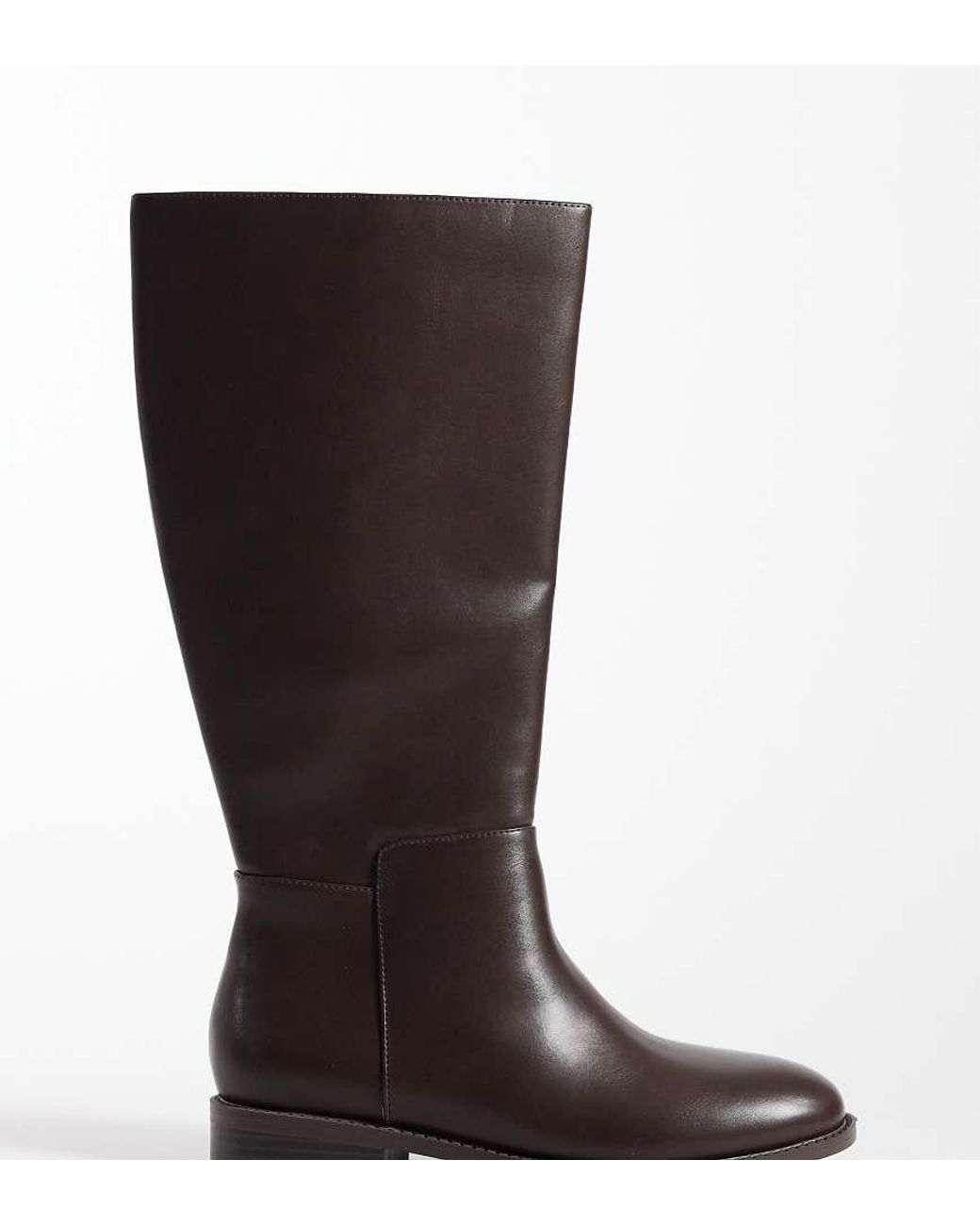 London Rebel Brown Paloma Refined Riding Boots