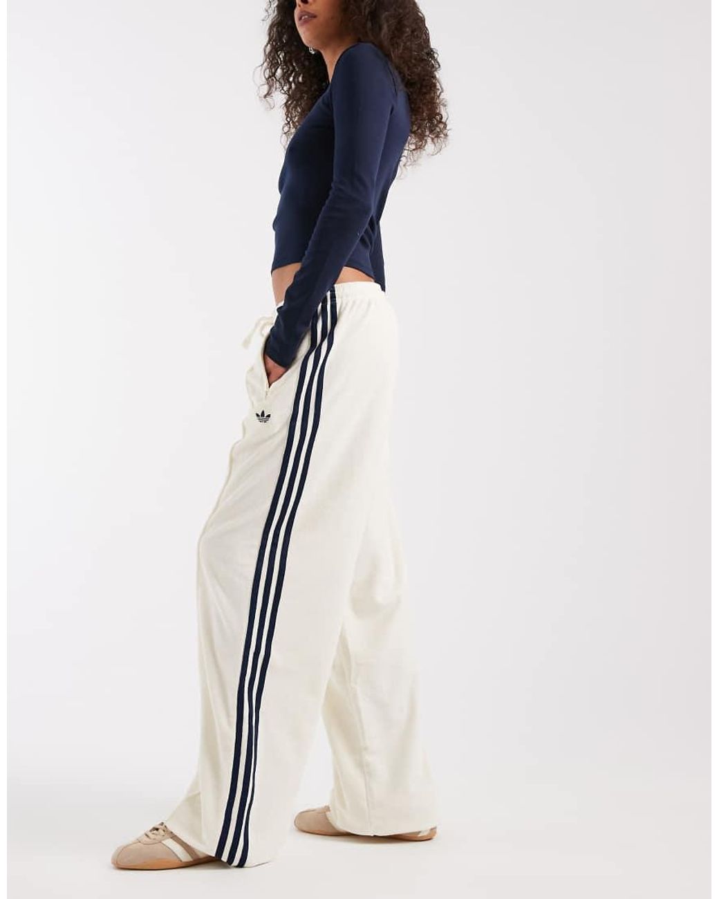 Adidas Originals Blue Terry Towel Track Pants