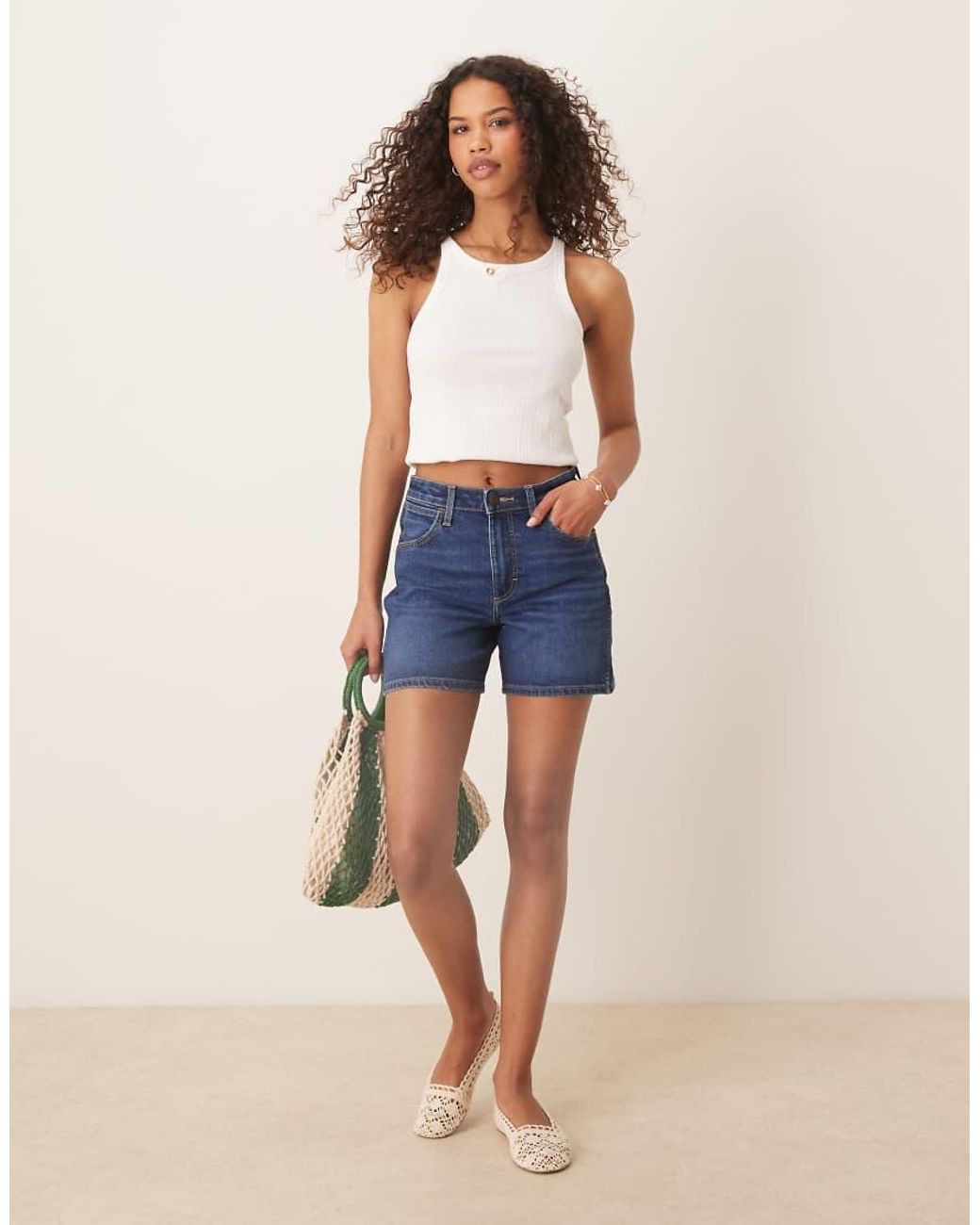 Wrangler Blue Cowboy 5inch Denim Shorts