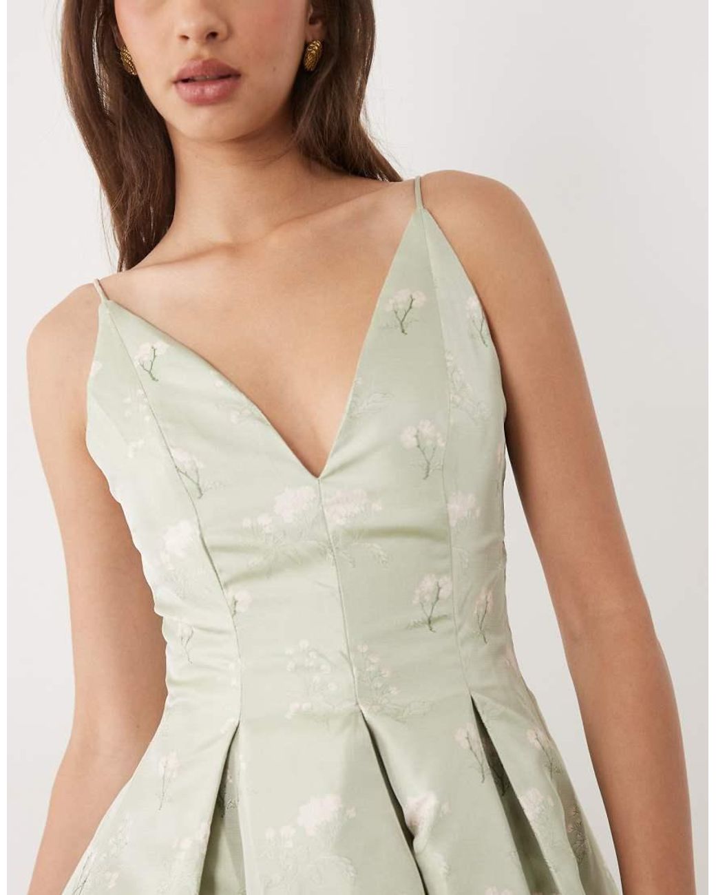 True Decadence Natural Cami Midi Skater Dress
