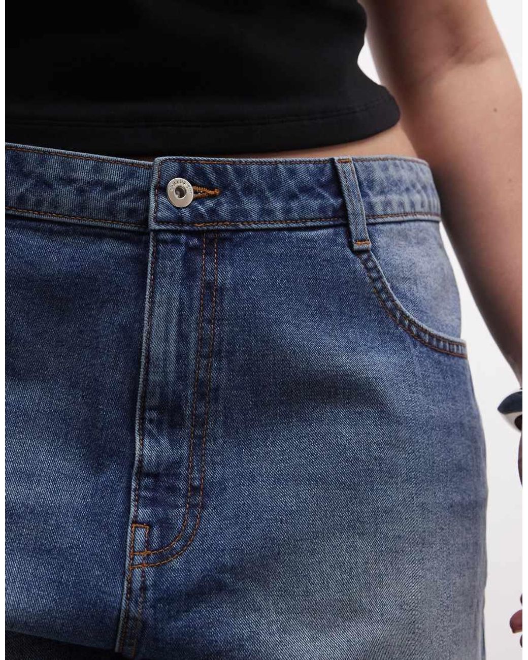 Collusion Blue Plus Mom Short