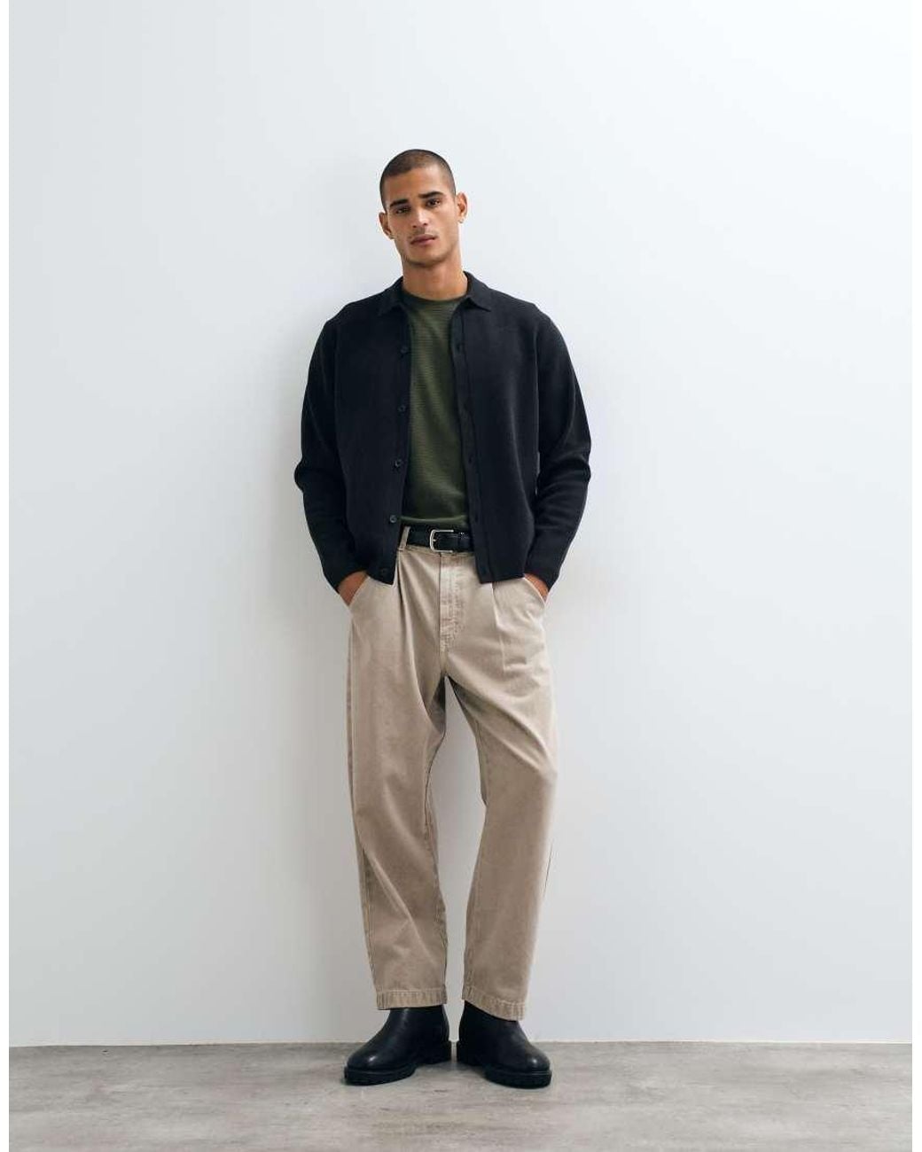 Threadbare Green Cotton Short Sleeve T-shirt for men