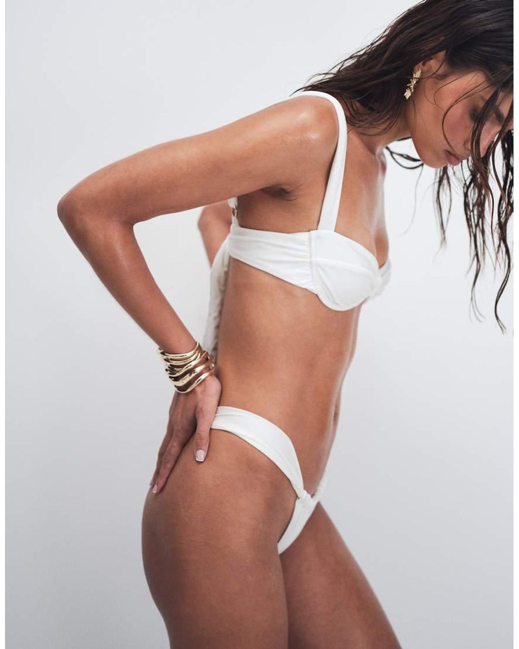 VDM The Label Brown High Leg Bikini Bottoms