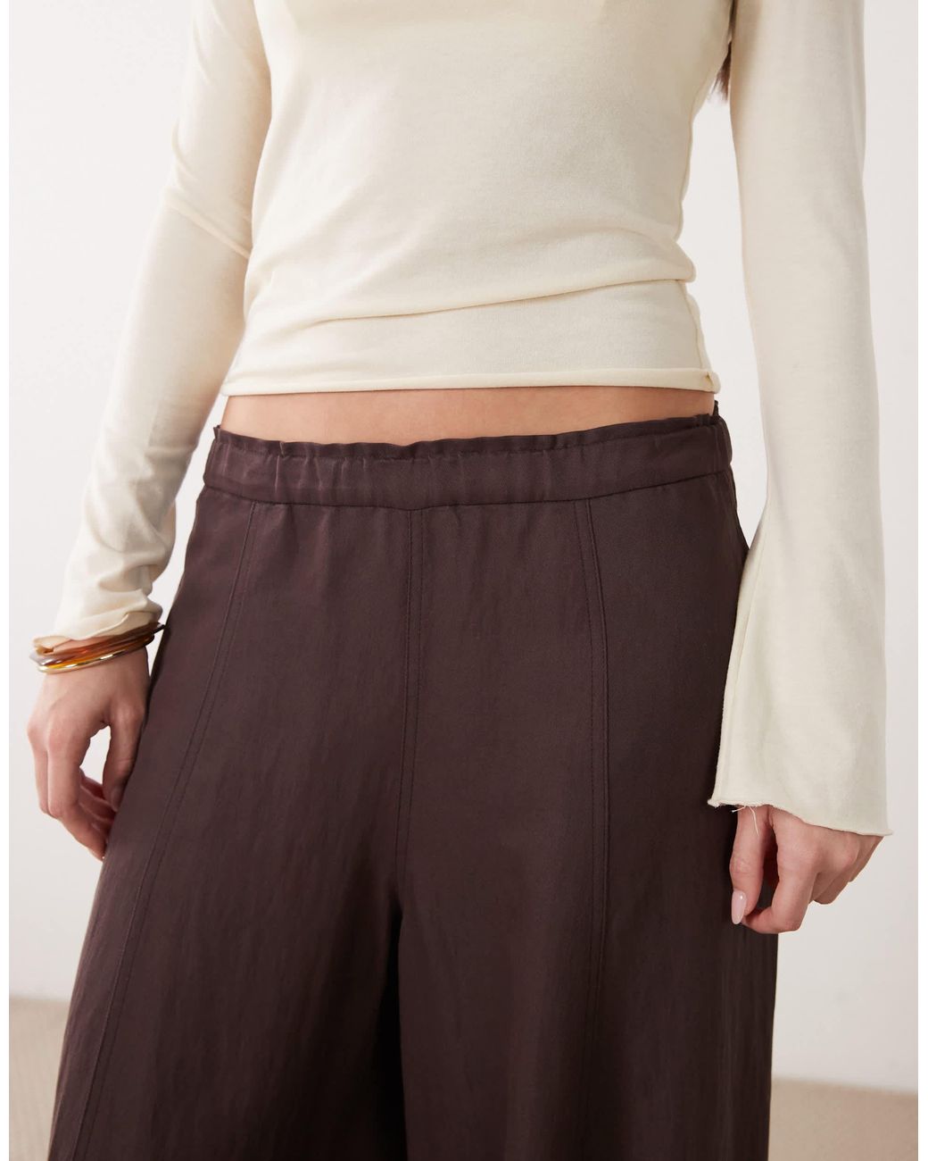 Mango Purple Relaxed Trouser