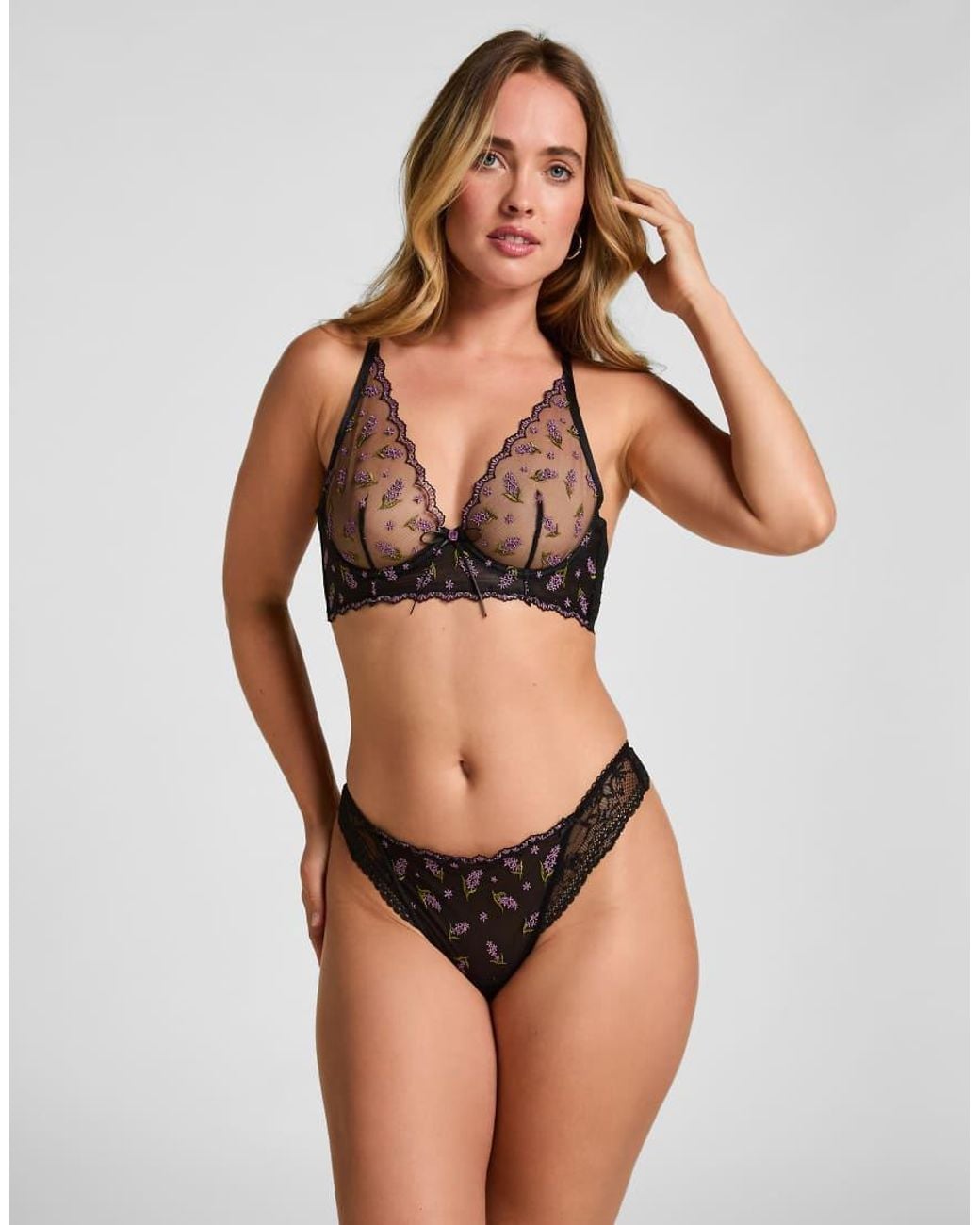 Hunkemöller Black Non-Padded Underwired Bra Iris