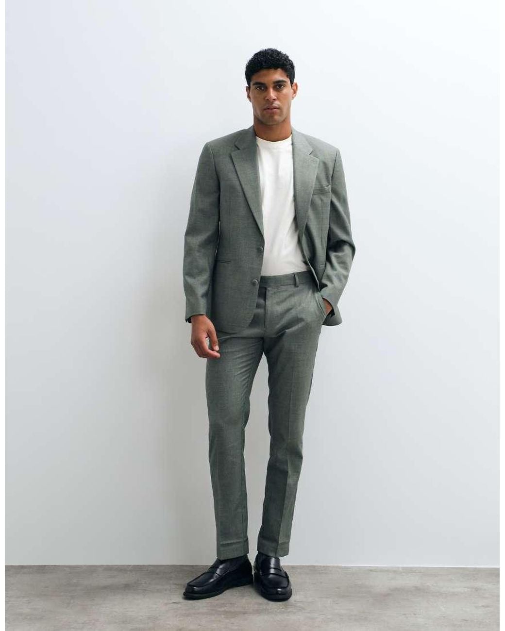 ASOS Green Slim Suit Trousers for men