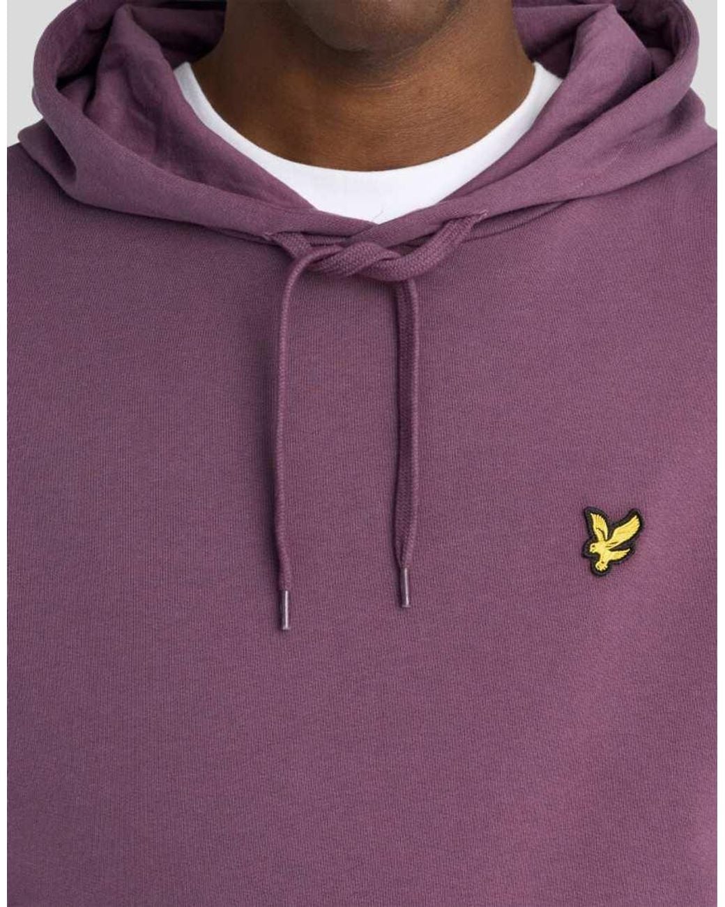 Lyle & Scott Purple Mid Layers Pullover Hoodie for men