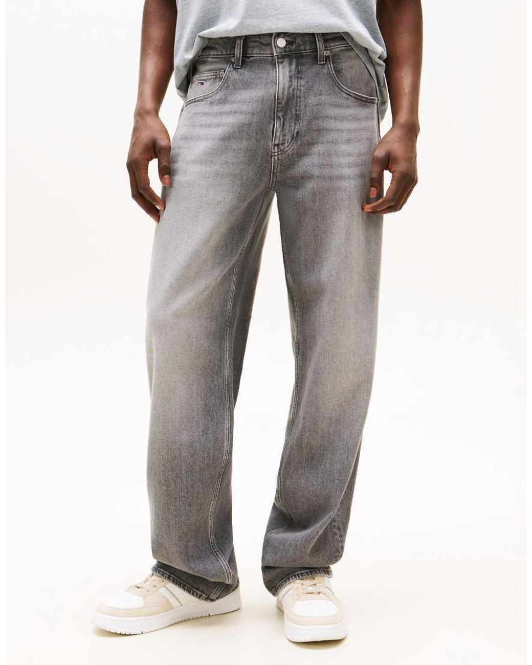 Tommy Hilfiger Gray Jamie Relaxed Straight Jeans for men