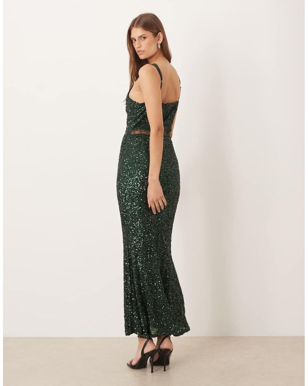 Never Fully Dressed Black Mimi Embellished Midaxi Dress
