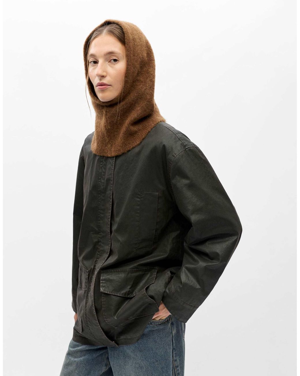 Object Brown Eli balaklava aus mesh