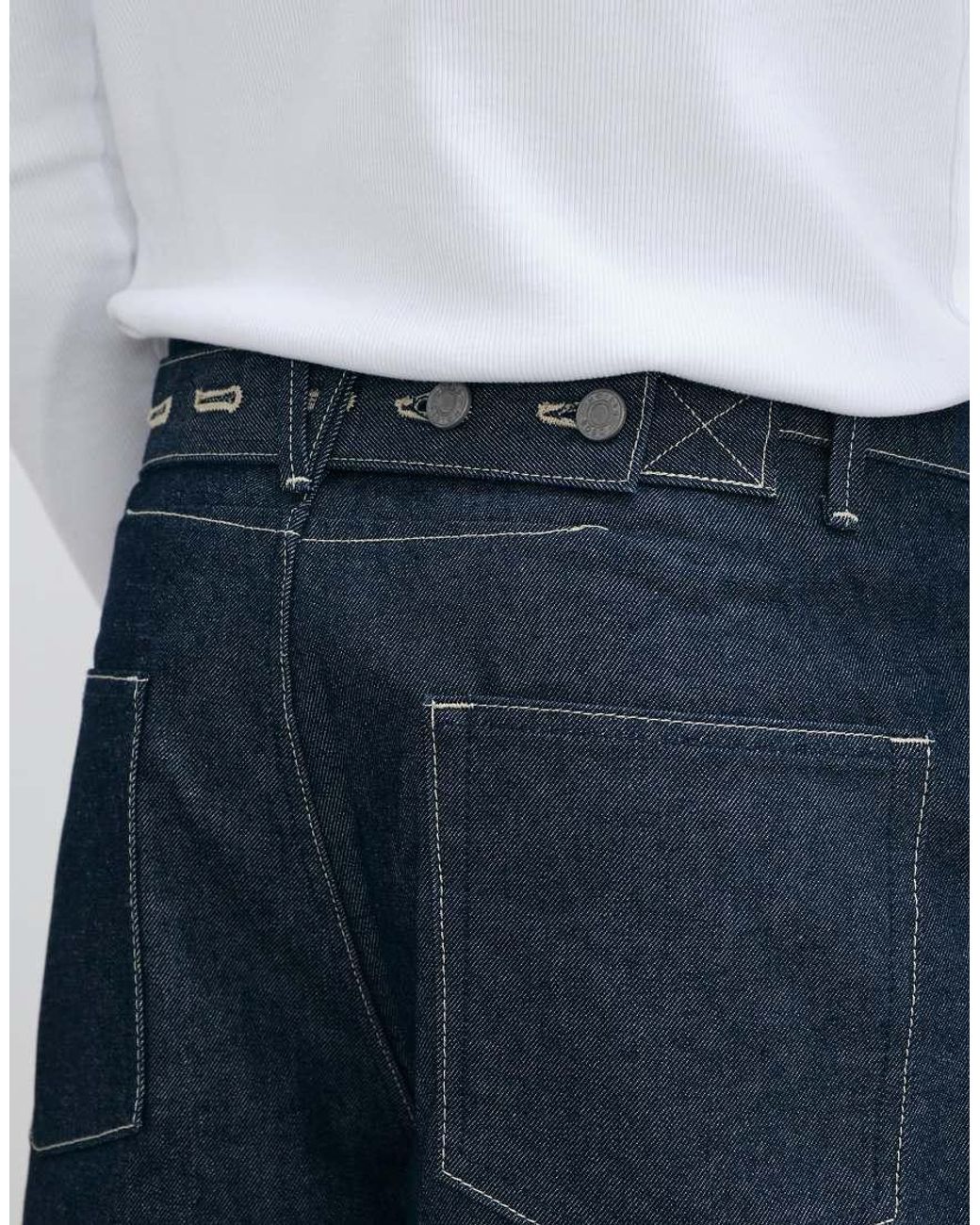 ASOS Blue Relaxed Tapered Jeans for men