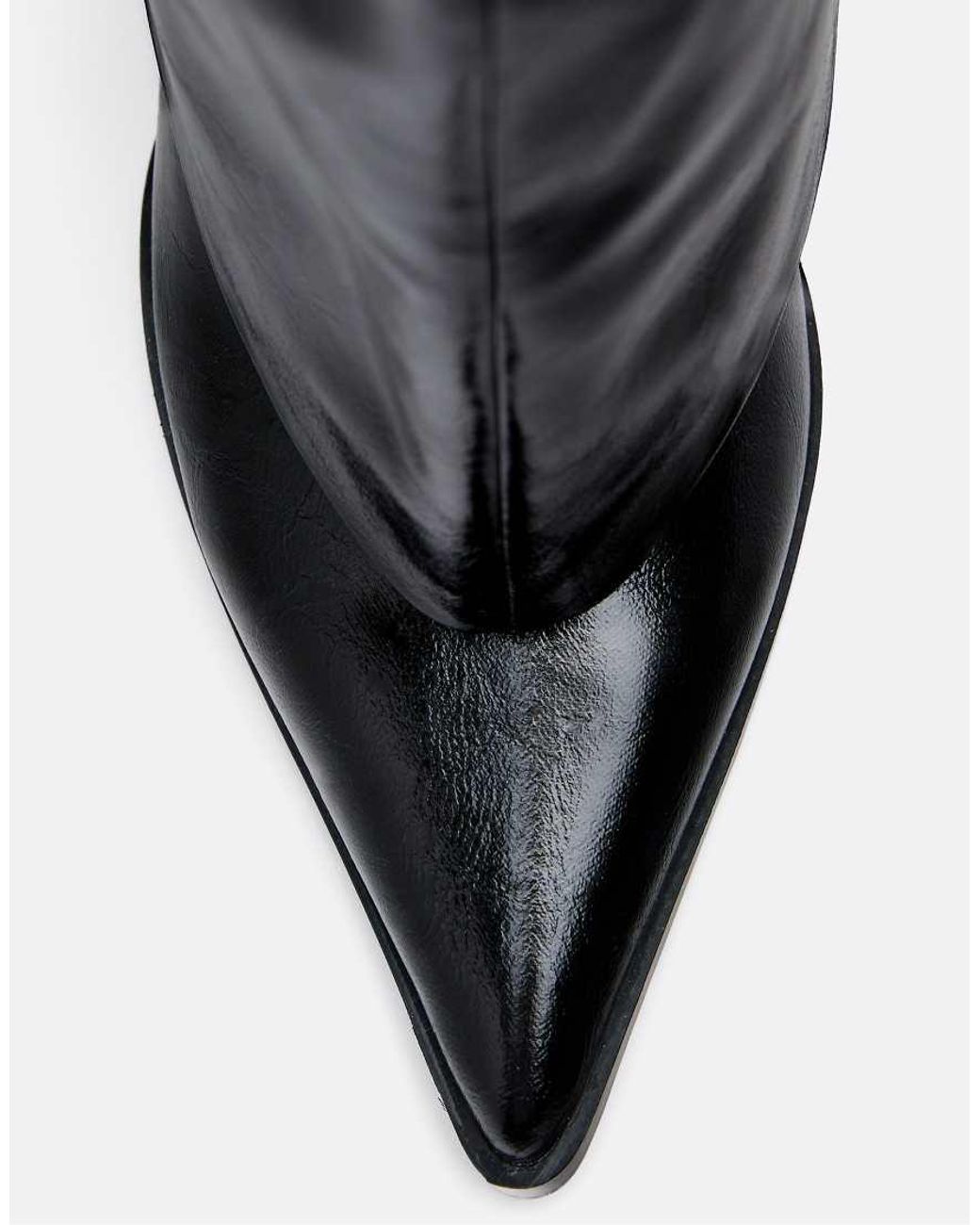 Stradivarius Black Fold Over Knee Boots