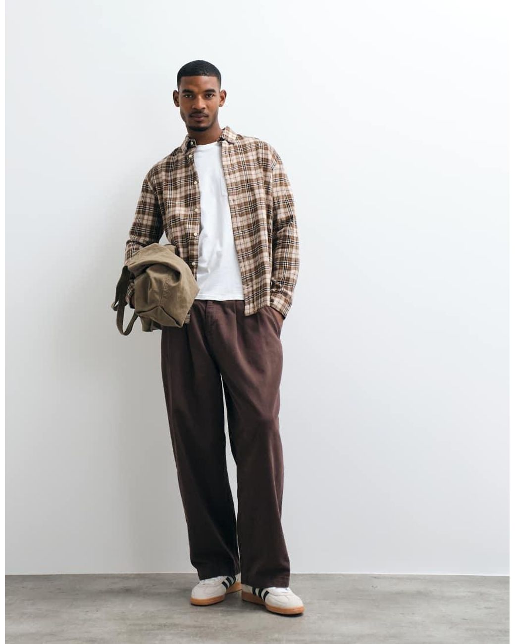 Jack & Jones Natural Flannel Check Shirt for men