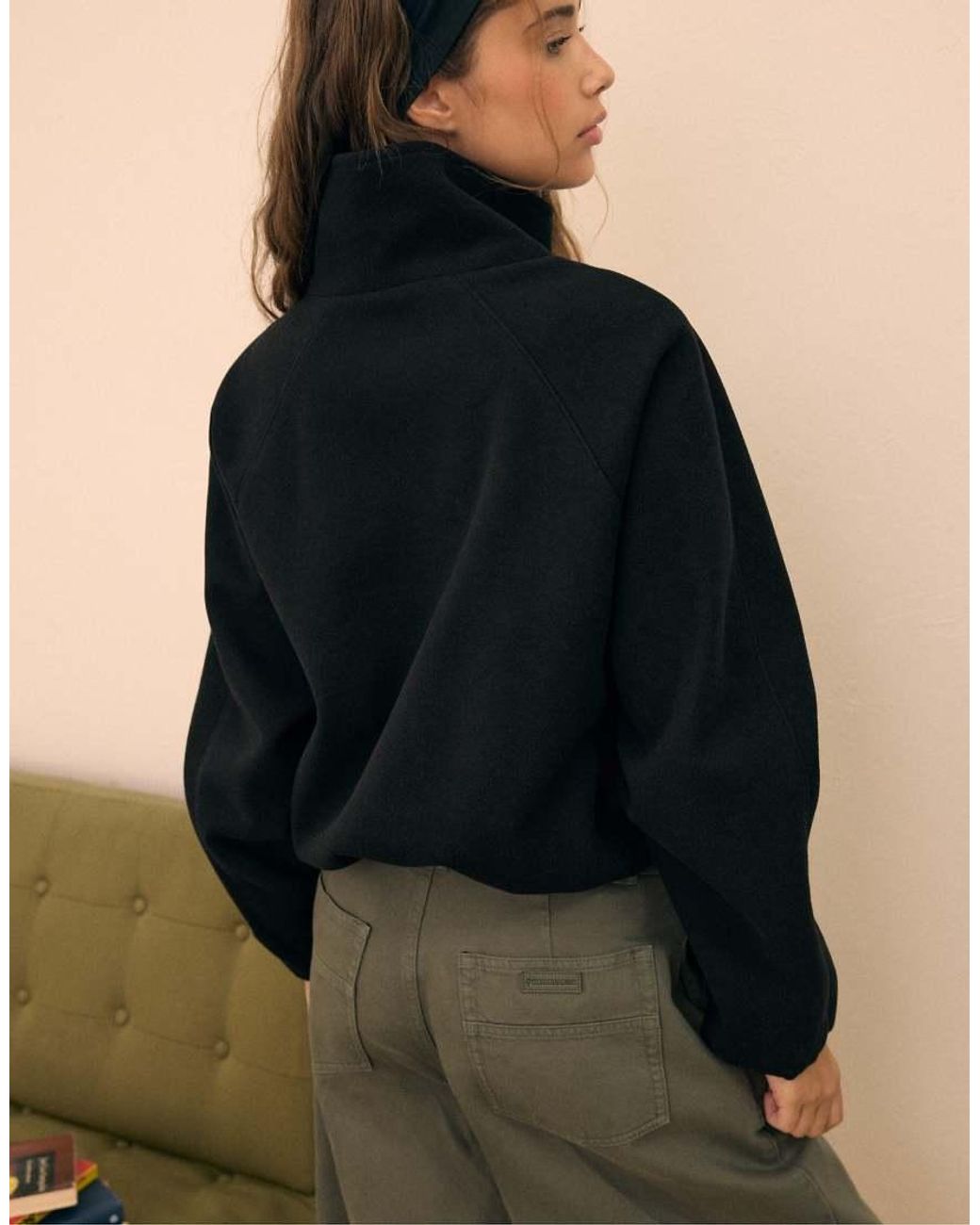 Stradivarius Black Soft-touch Bomber Jacket