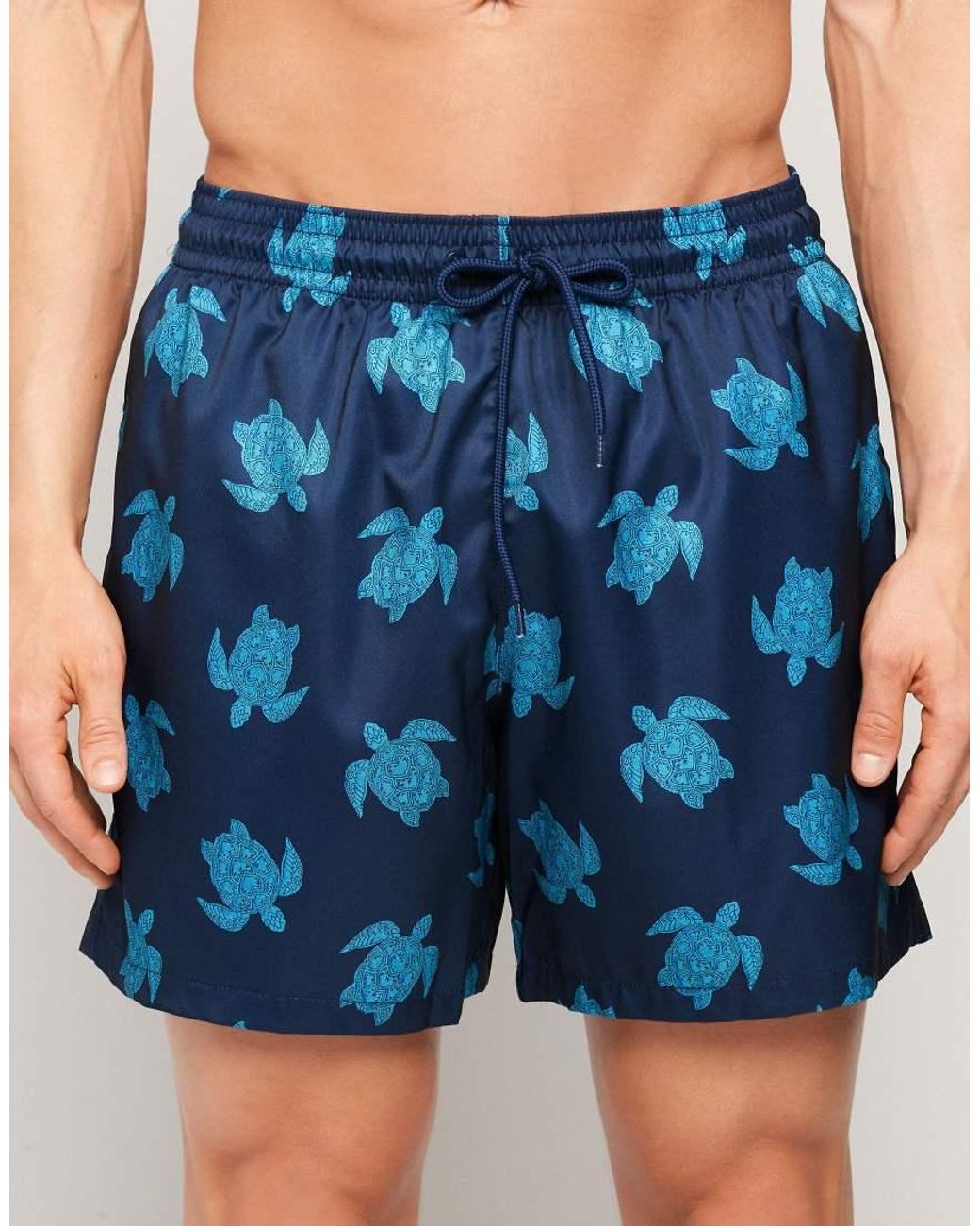 Tezenis Blue Printed Swimming Shorts for men
