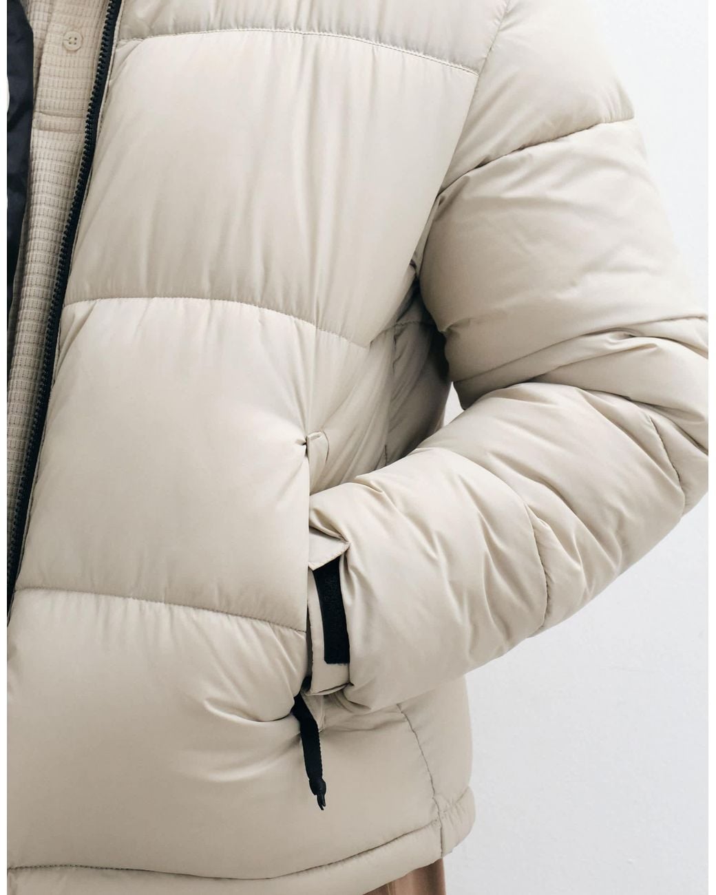 Only & Sons Gray Puffer Jacket for men