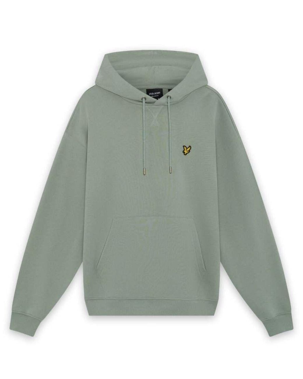Lyle & Scott Green Mid Layers Heavyweight Loopback Pullover Hoodie for men