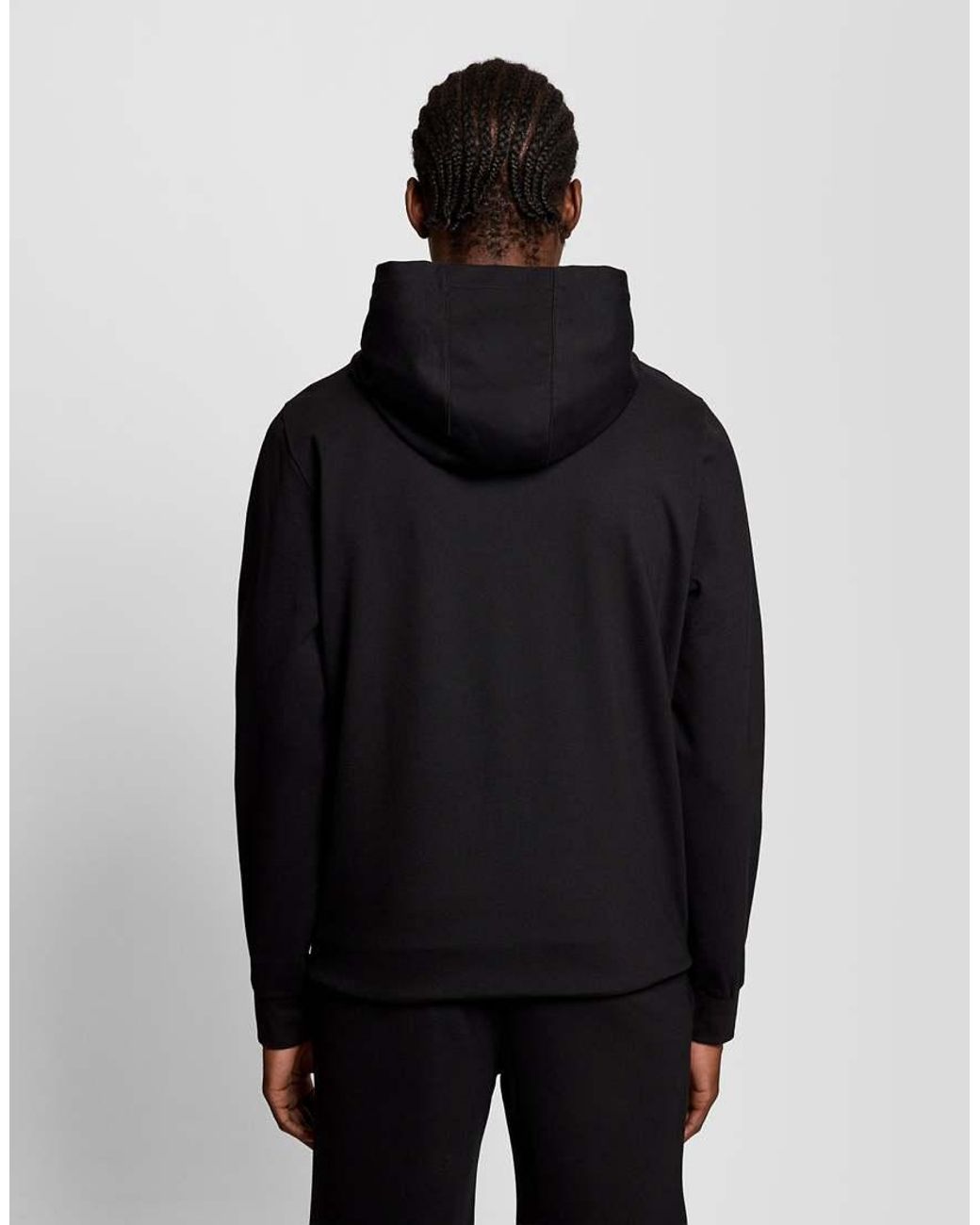 Lyle & Scott Black Sports Lightweight Full Zip Hoodie for men